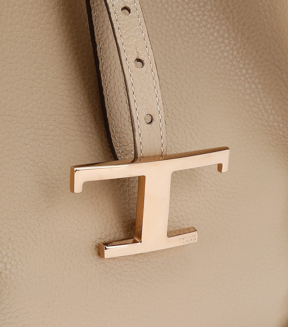 Tod's Leather Tote Bag White Image 3