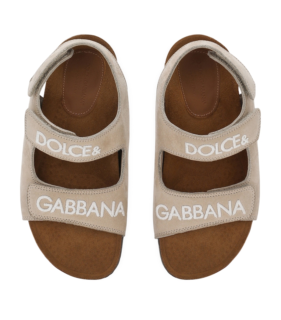 Calfskin Logo Sandals 8H065-BEIGE Image 2