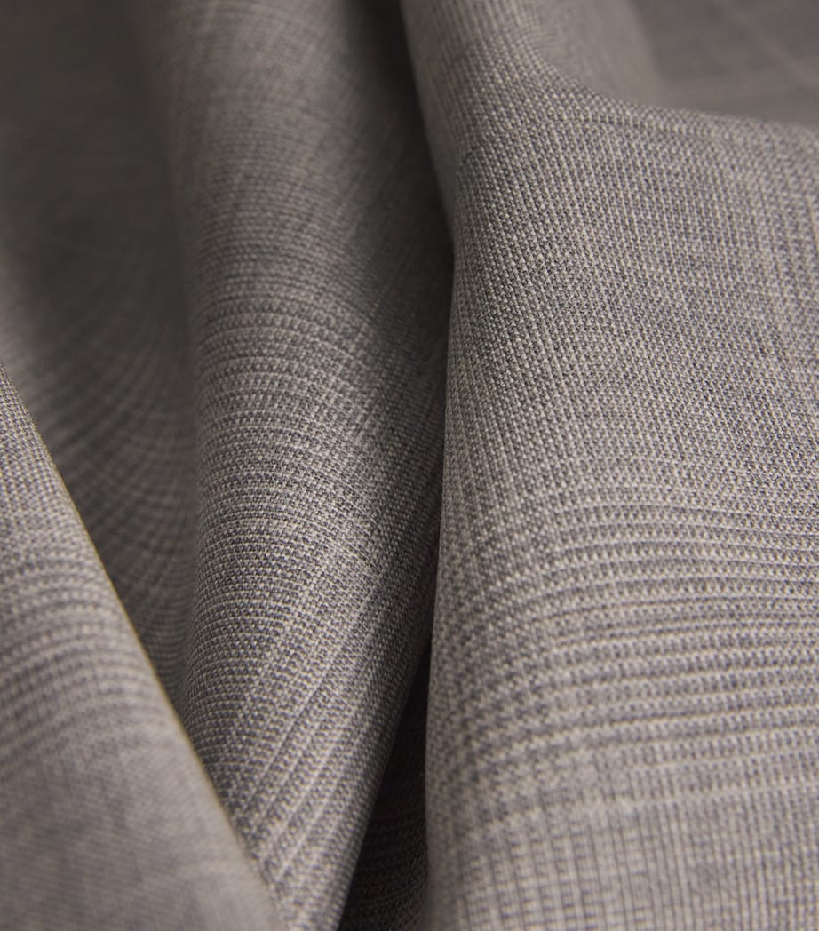 Virgin Wool Boat-Neck Blouse GREY Image 5