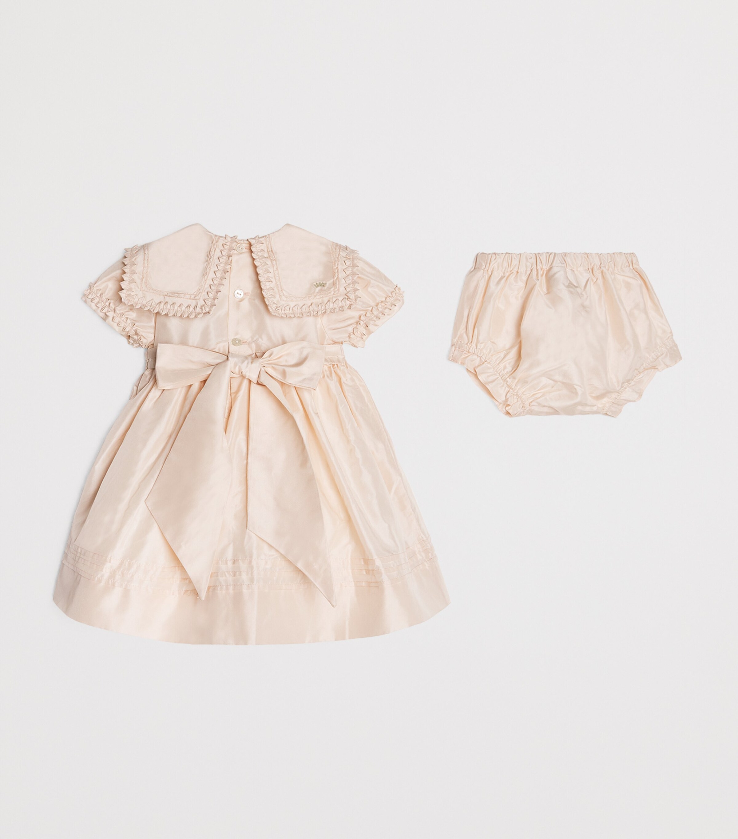 PEPA LONDON x Historic Royal Palaces Silk Dress (6 Months-3 Years) Pink Image 2