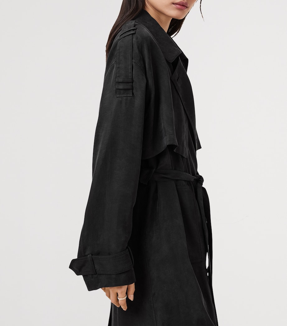 Linnie Trench Coat BLACK Image 9