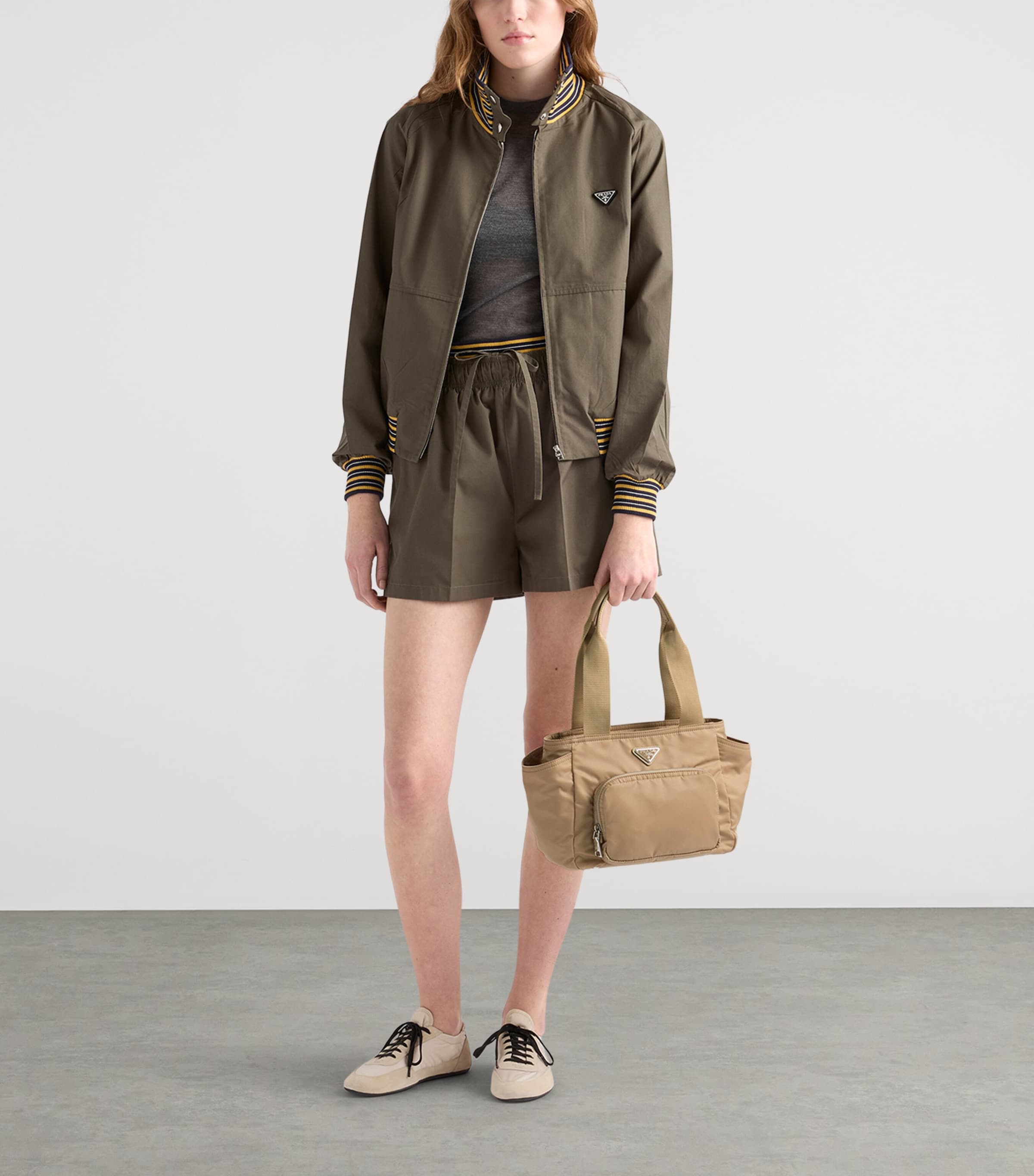 Prada Re-Nylon Tote Bag Brown Image 3