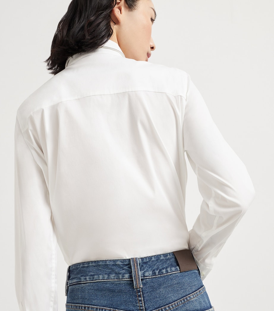 Brunello Cucinelli Womens Monili-Detail Relaxed Jeans Image 5
