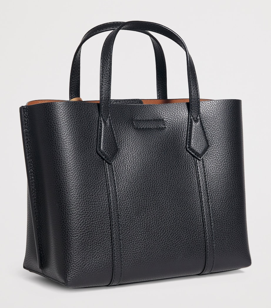 Small Leather Perry Cross-Body Bag BLACK Image 3