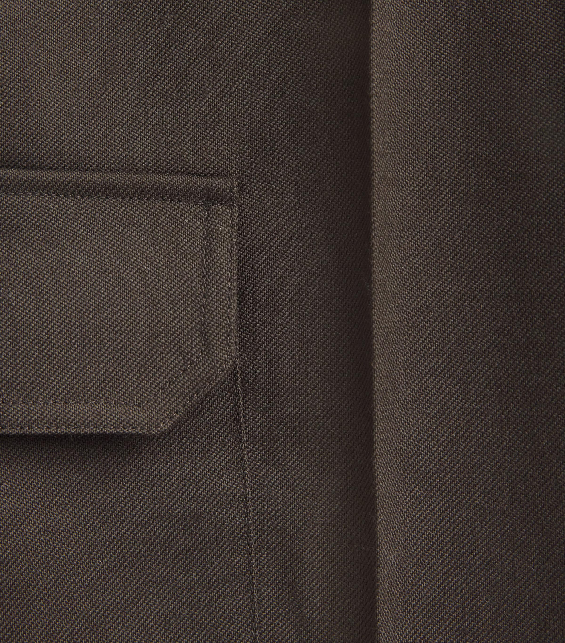 Wool Cargo Trousers DARK TAUPE Image 4
