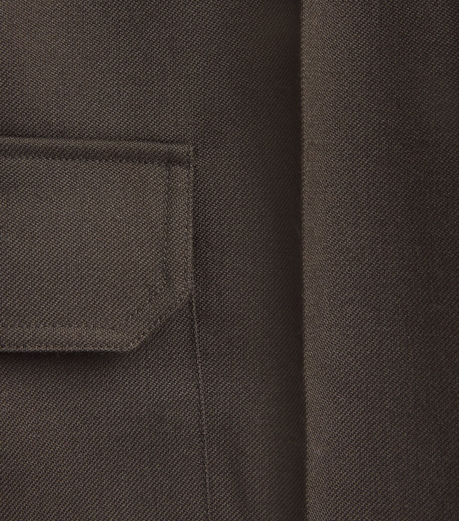 Wool Cargo Trousers DARK TAUPE Image 4