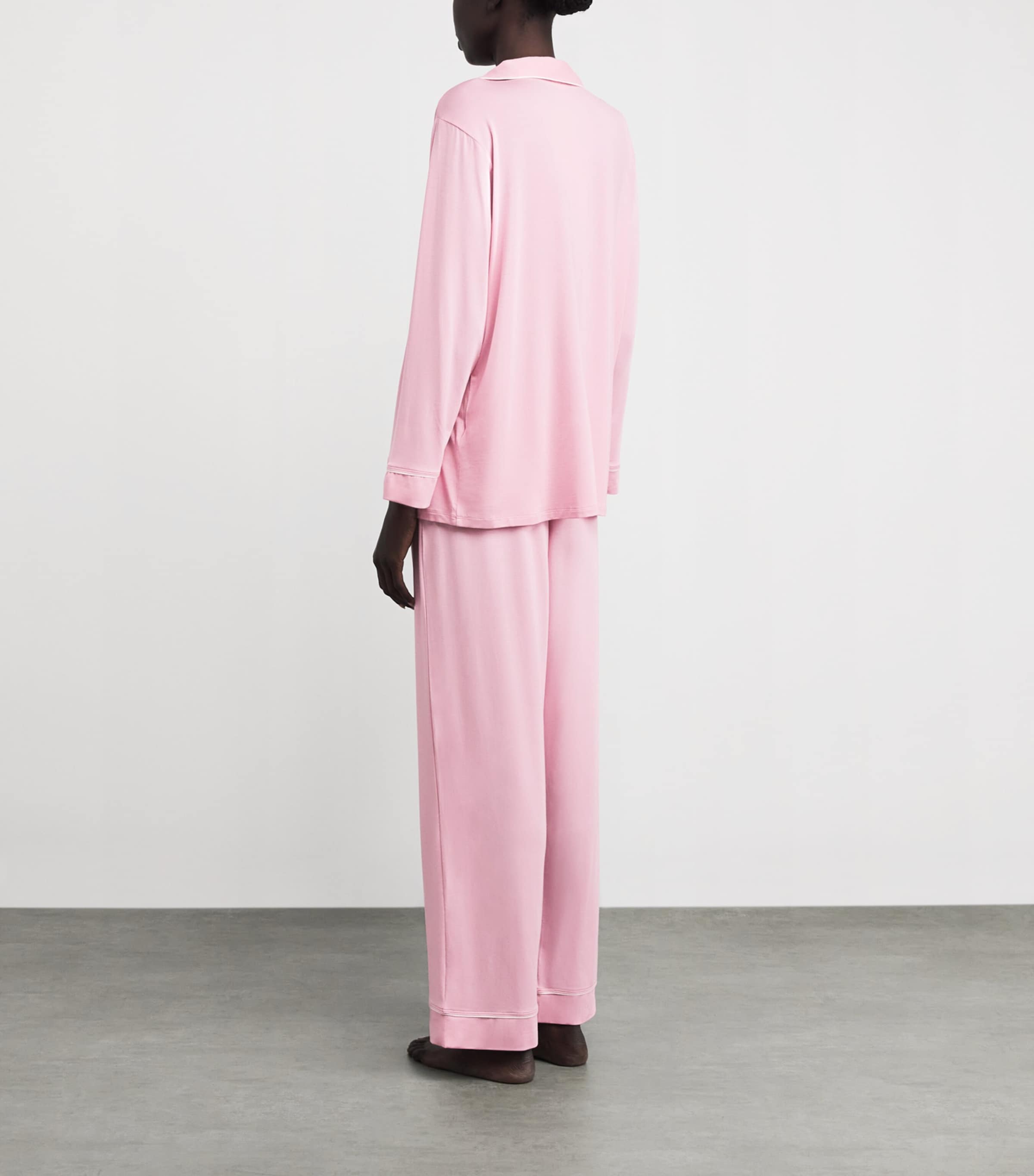 Valentines Day Gisele Long Pyjama Set PINK NECTAR/IVO Image 3