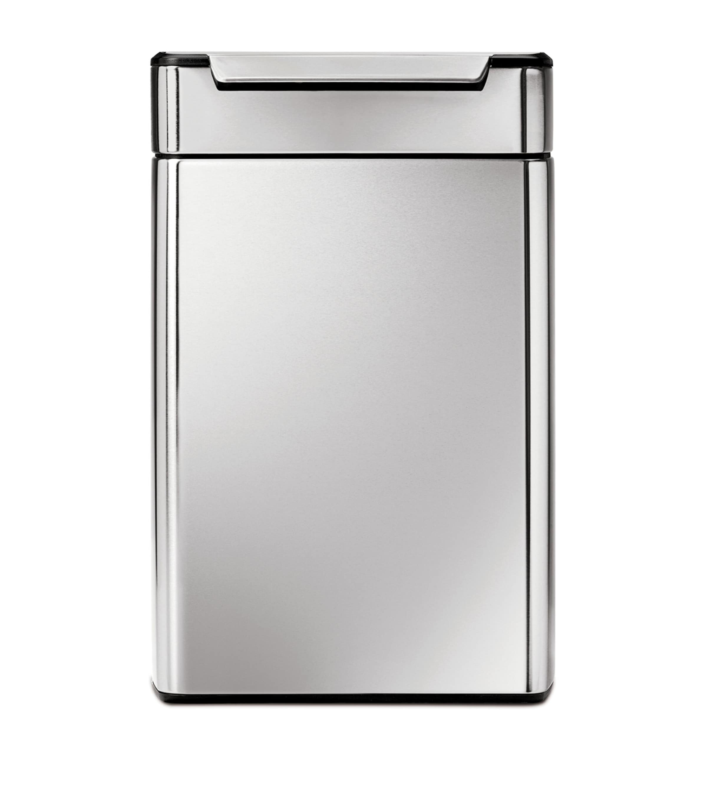 Simplehuman Stainless Steel Dual-compartment Bin In Metallic