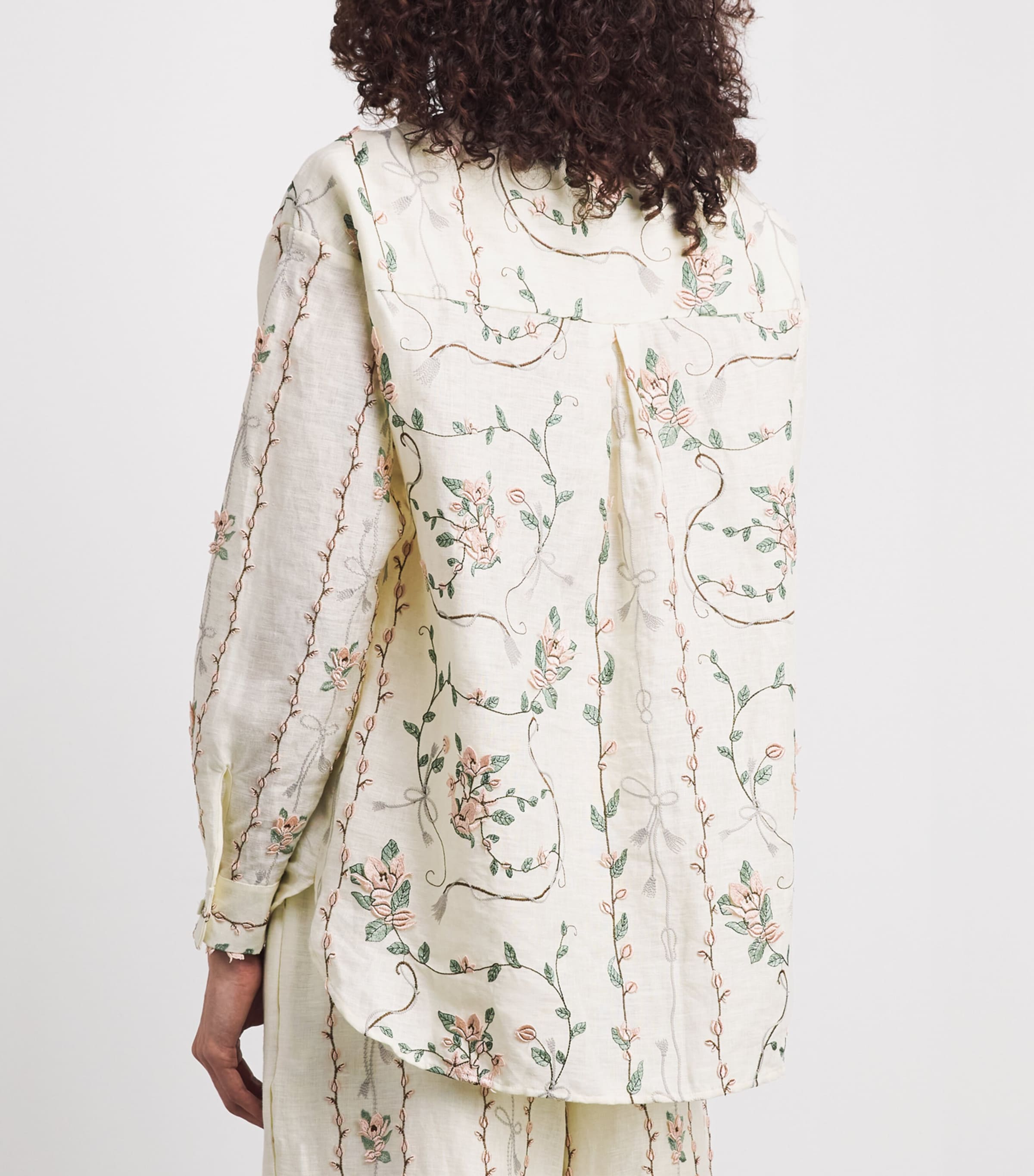 Agua By Agua Bendita Womens Linen Cecilia Navegante Shirt Image 5