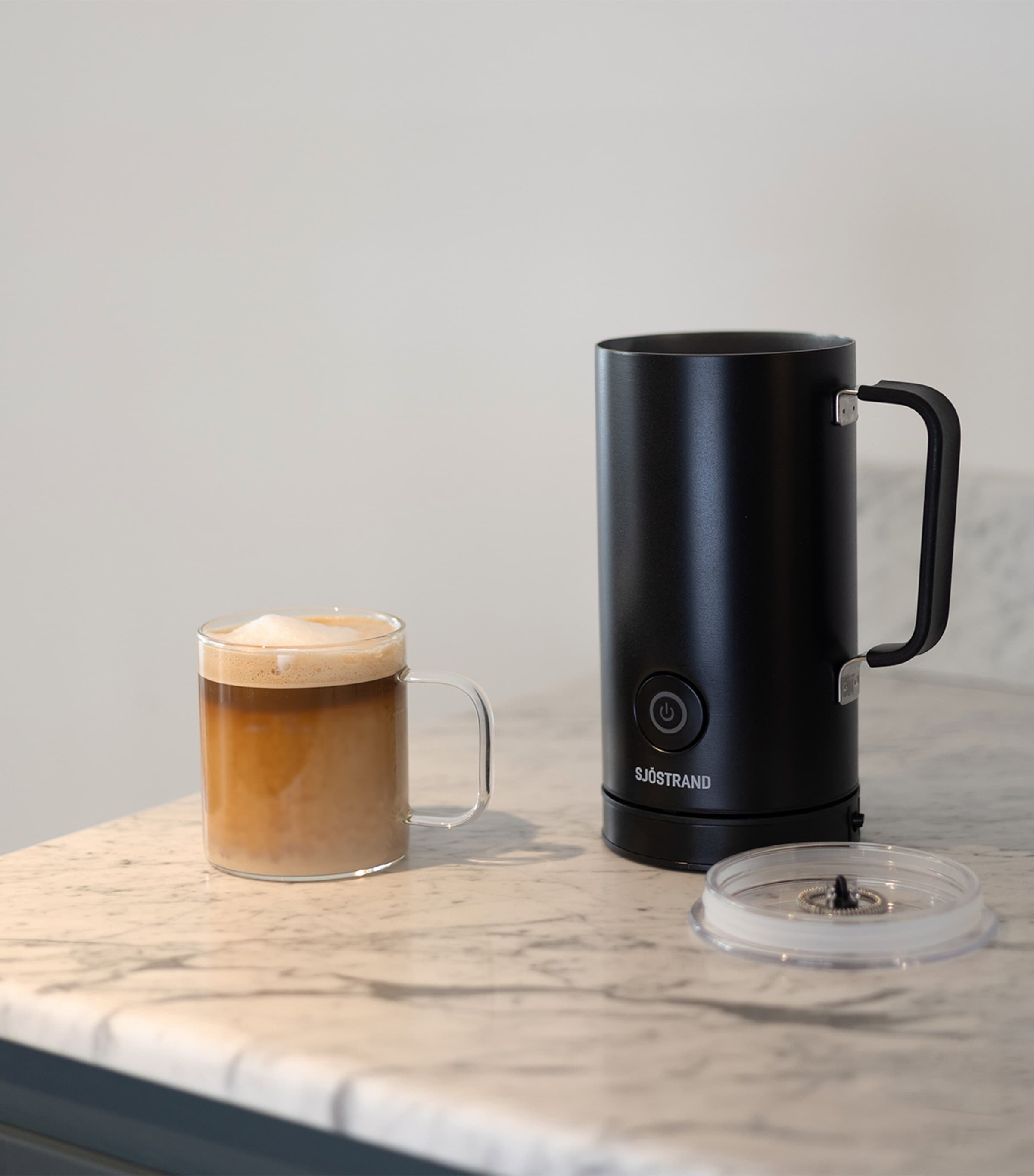 Stainless Steel Milk Frother (300ml) BLACK Image 3