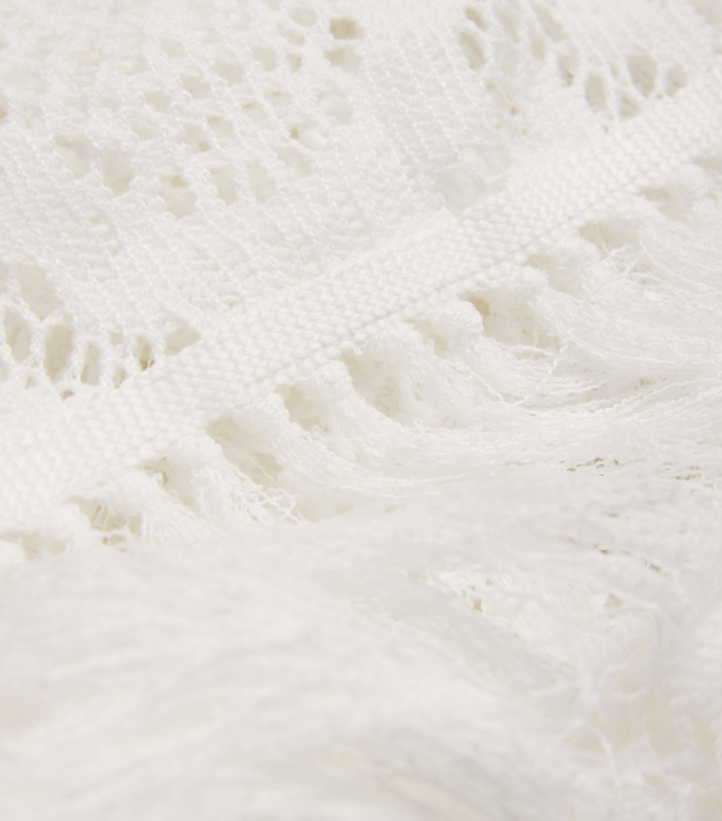 Crochet Fringed Pareo WHITE Image 6