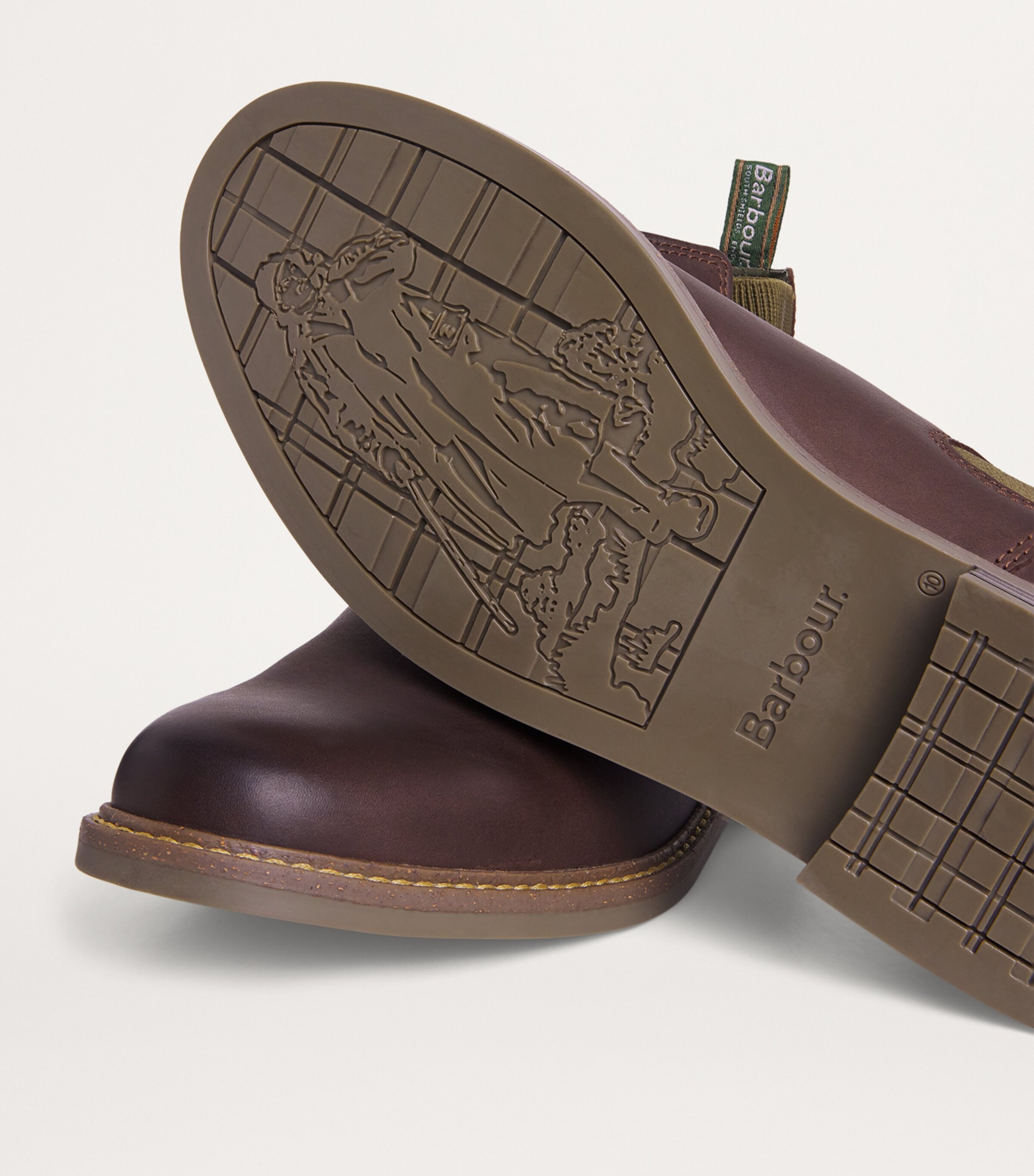 Leather Farsley Chelsea Boots CHOCO Image 7