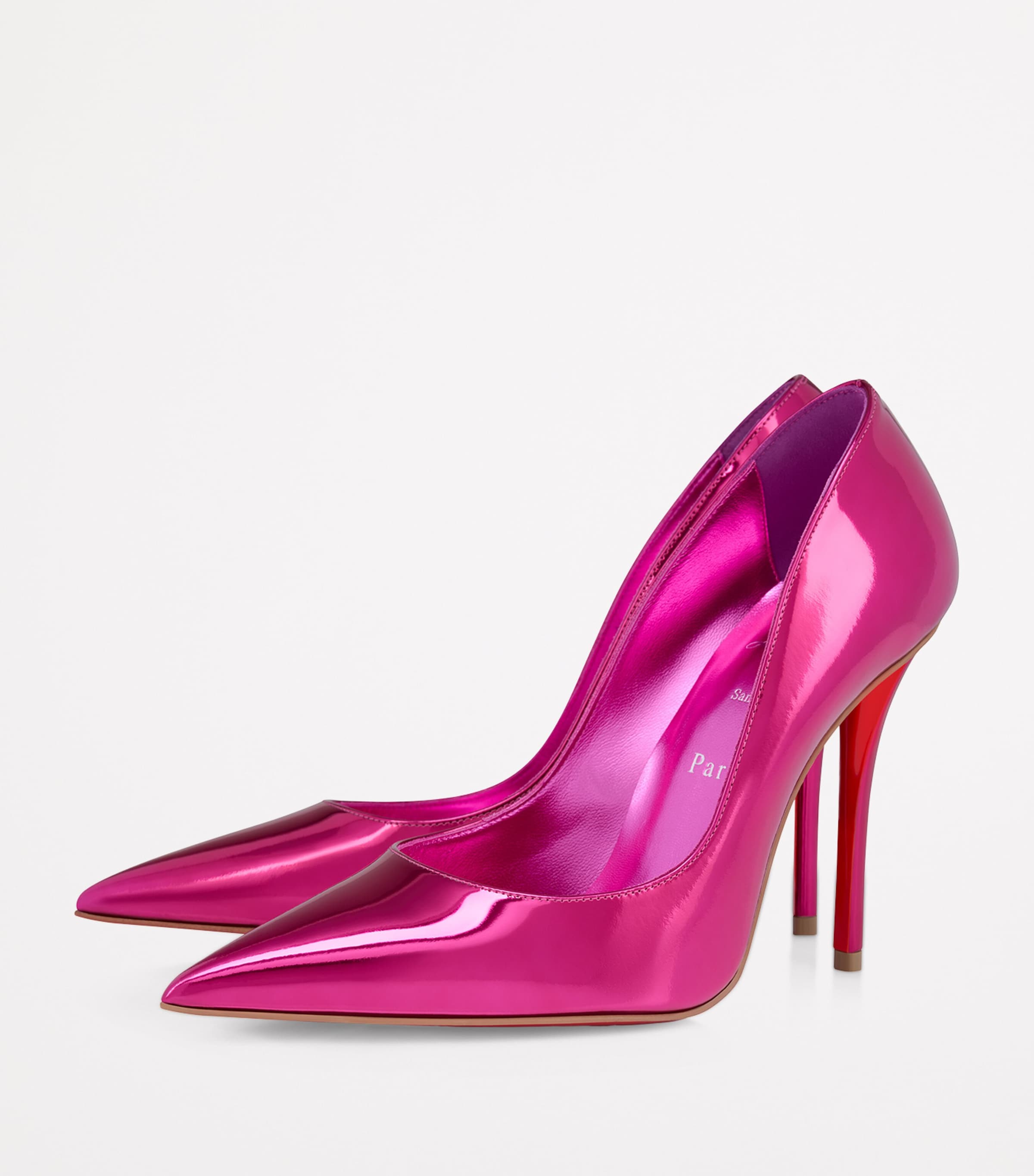 Christian Louboutin Pink EXCLUSIVE Miss Z Metallic Calf Leather