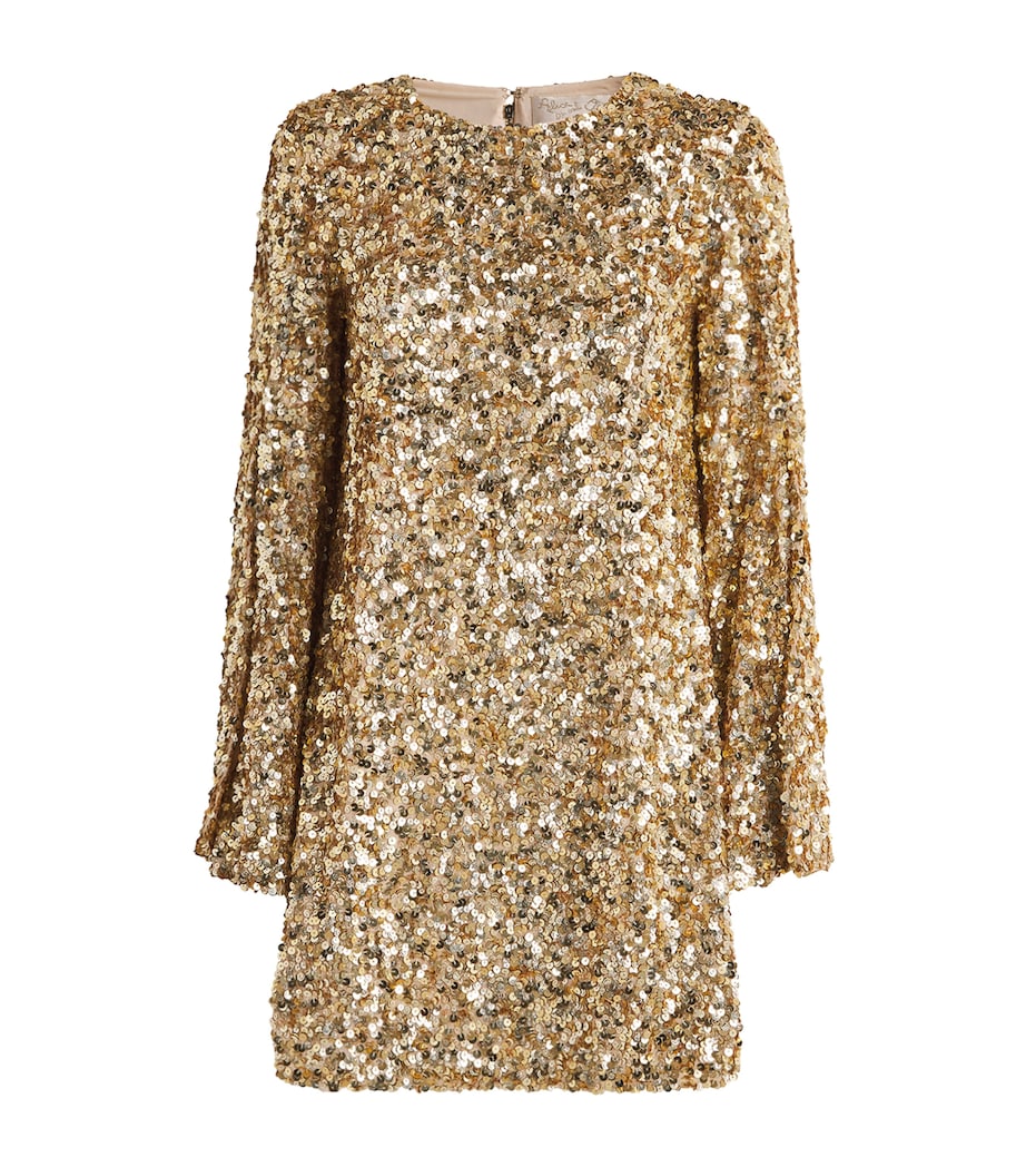 Sequinned Eleonora Mini Dress D103 CHMPGNE/PLE GLD Image 1
