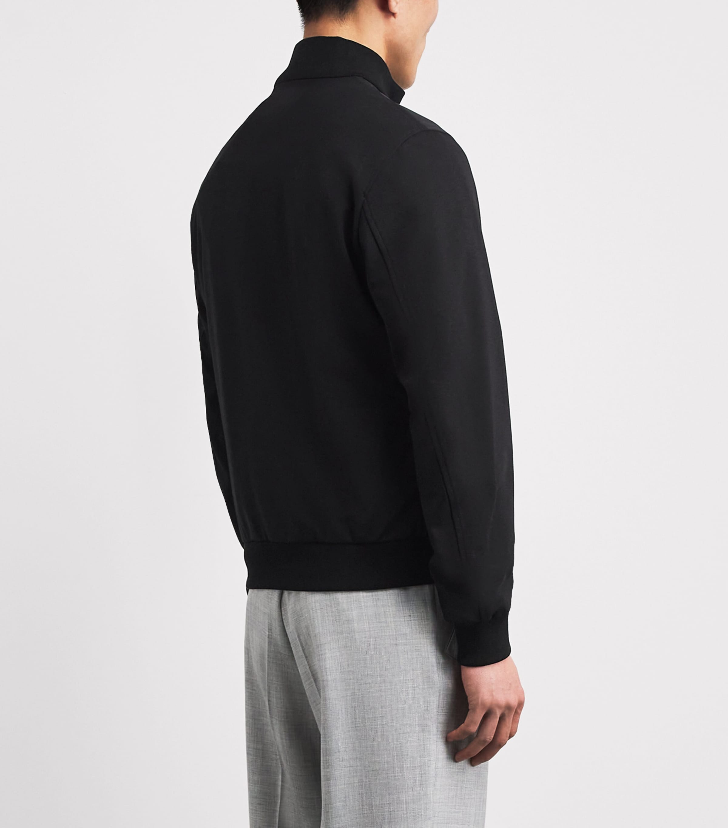 Moorer Mens Fidani-JKR Bomber Jacket Nero Image 5