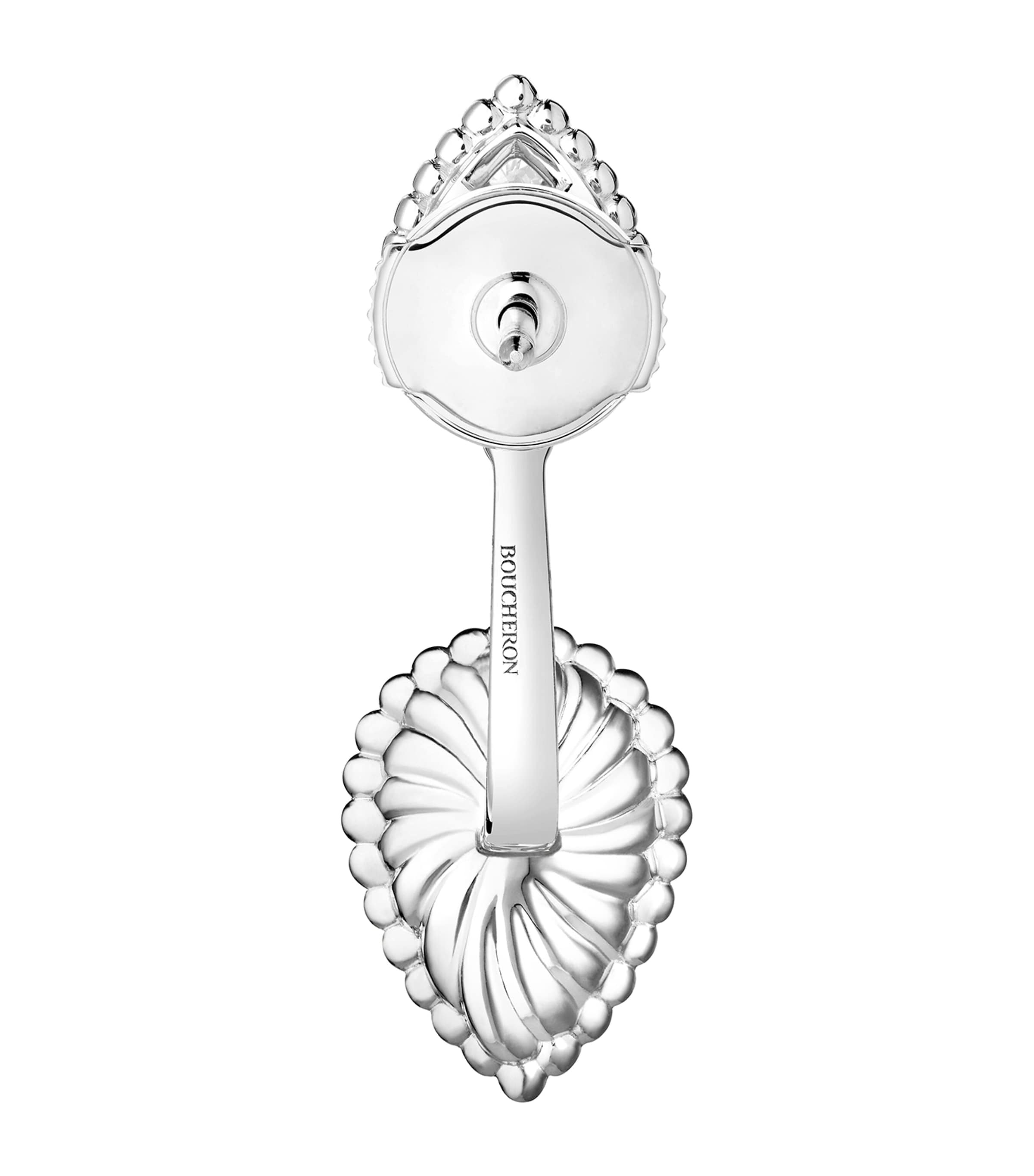 White Gold, Diamond and Aquaprase Serpent Bohème Earring BLUE Image 3