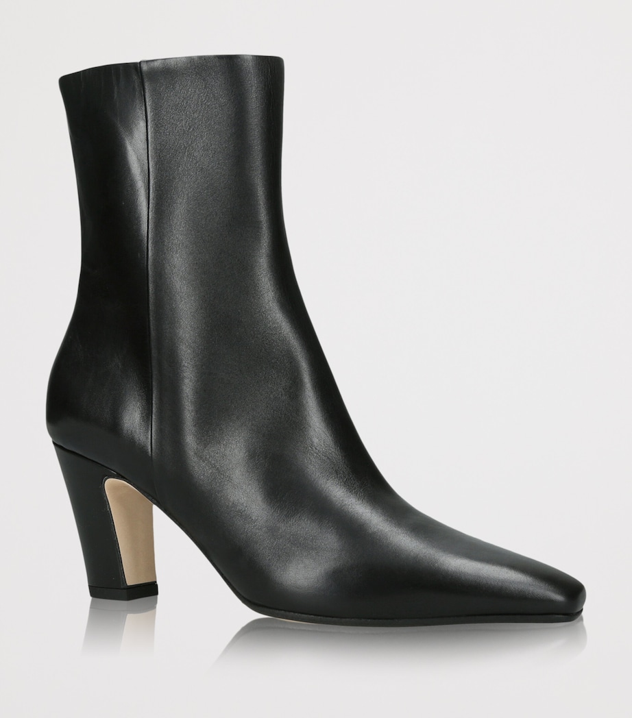 aeyde Leather Maris Ankle Boots 75 Black Image 2