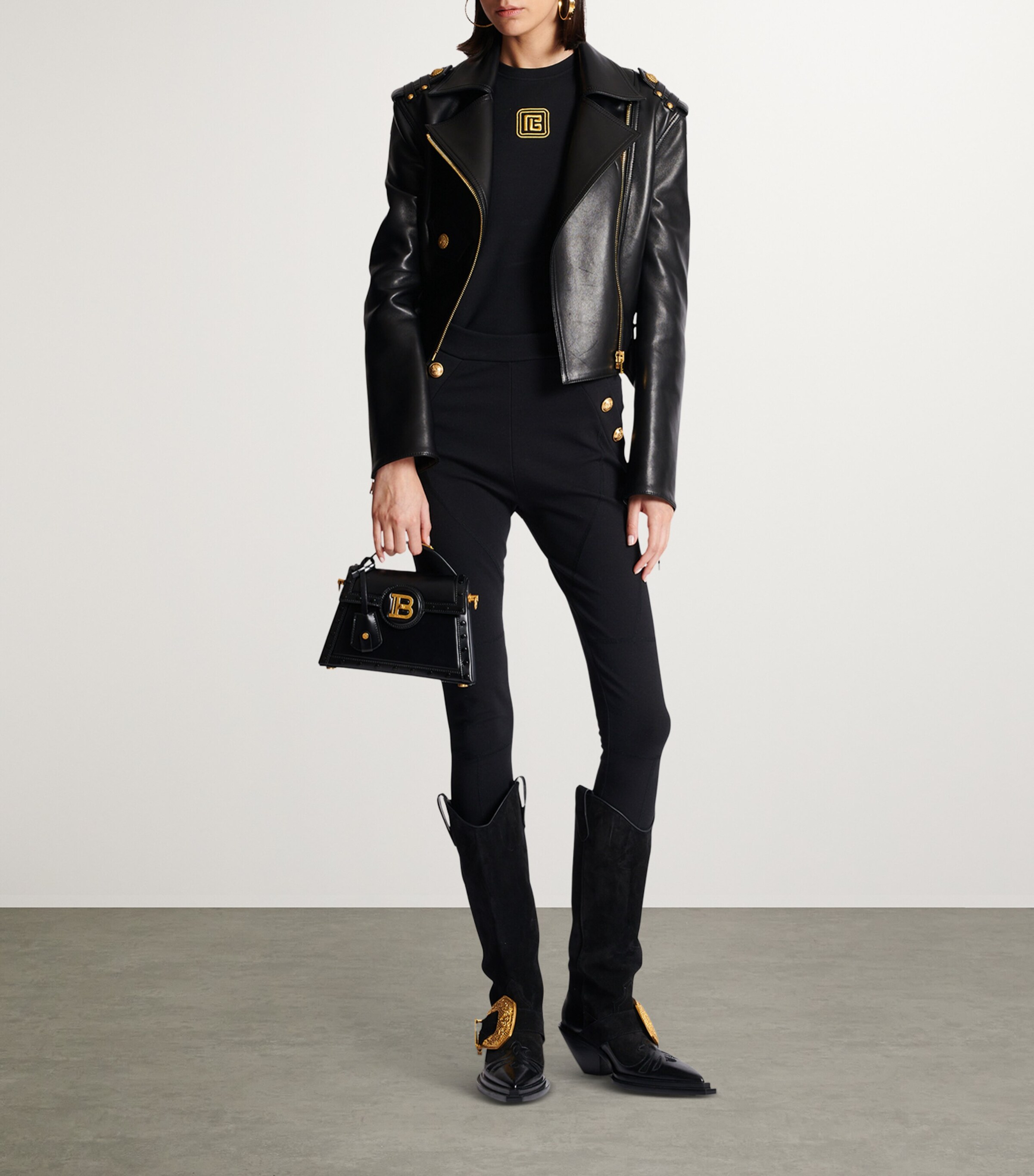 Embroidered-Monogram Tank Top EAD NOIR/OR Image 7