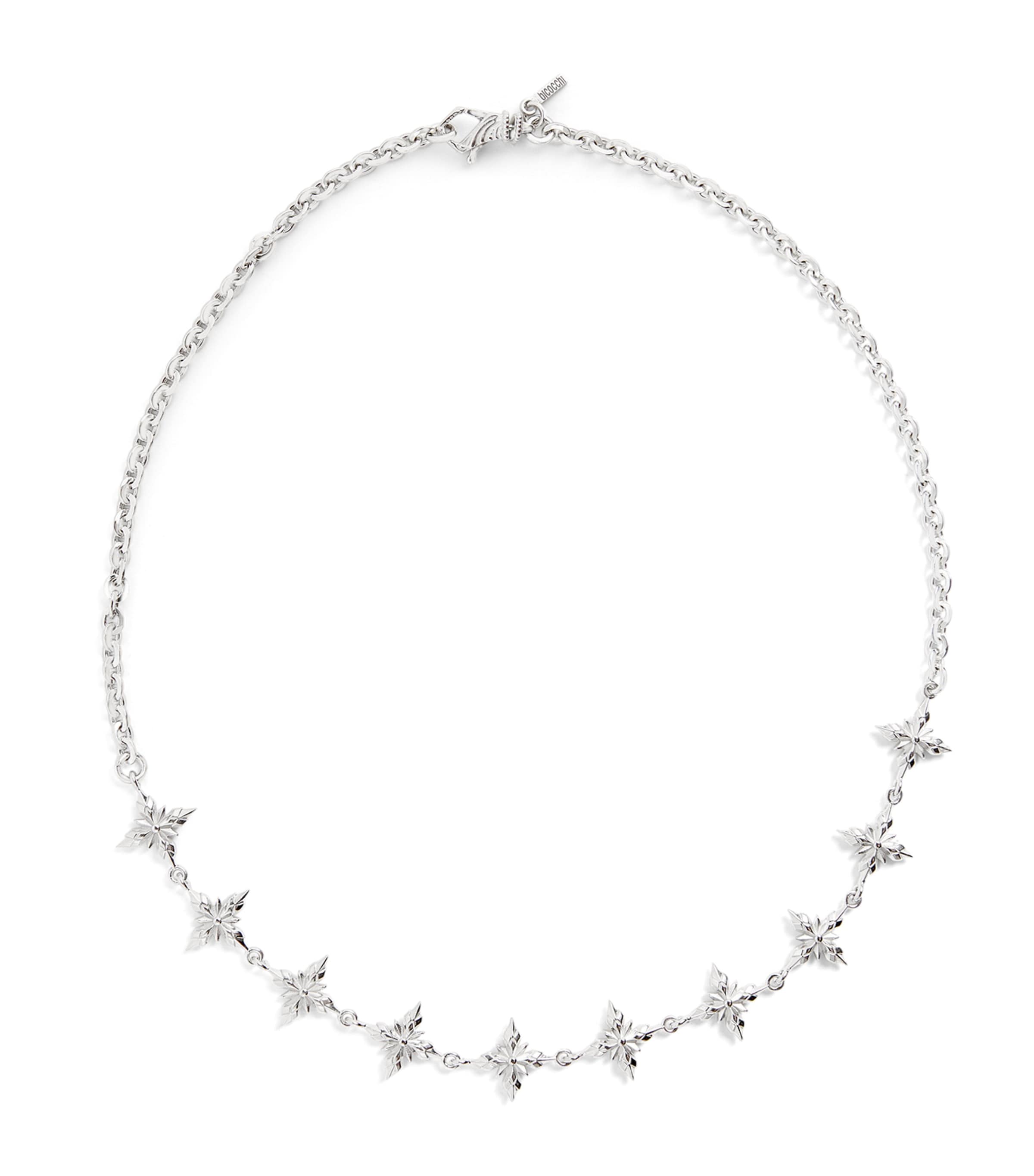 Sterling Silver Cross Chain Necklace SILVER Image 1