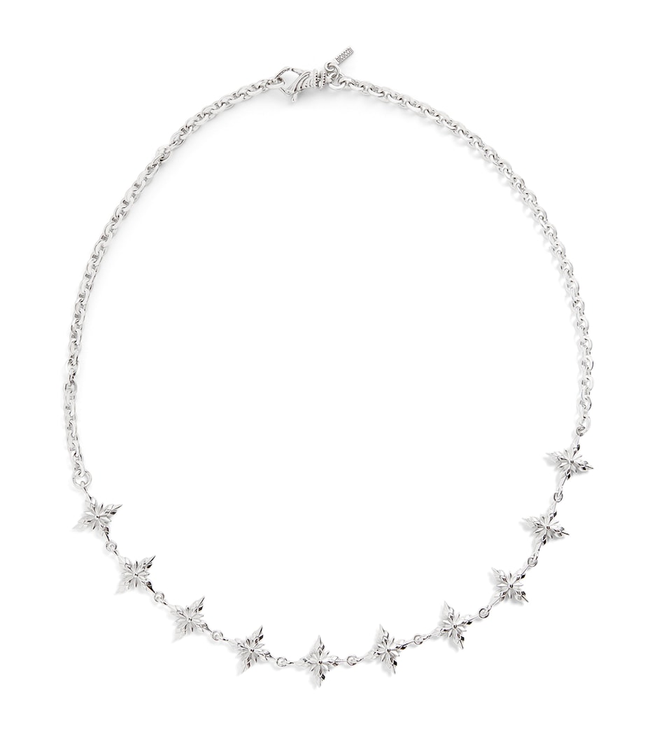 Sterling Silver Cross Chain Necklace SILVER Image 1