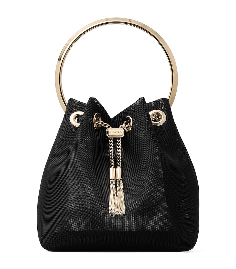 Mesh Bon Bon Top-Handle Bag BLACK/LIGHT GOLD Image 1
