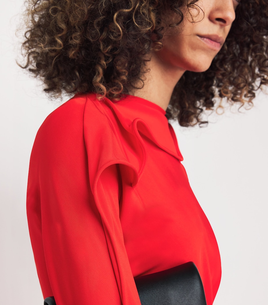 Jersey Draped Gown 1 CAYENNE Image 4