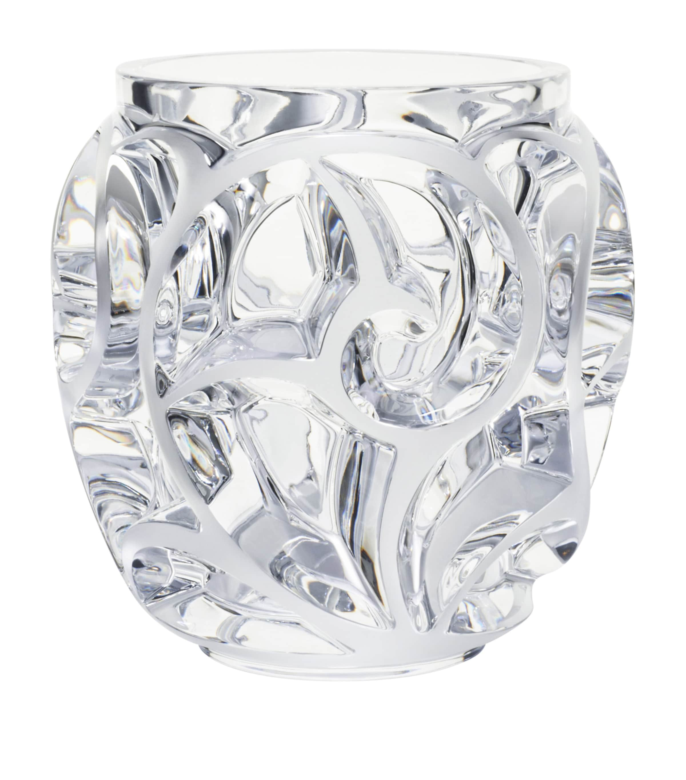 Lalique Grand Tourbillons Vase In Clear