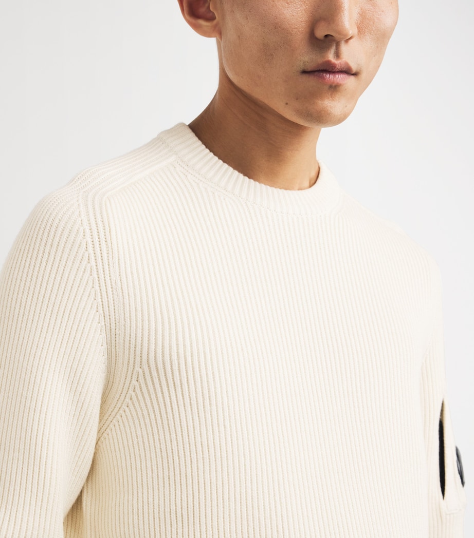 Cotton-Blend Ribbed Sweatshirt 103 Image 6