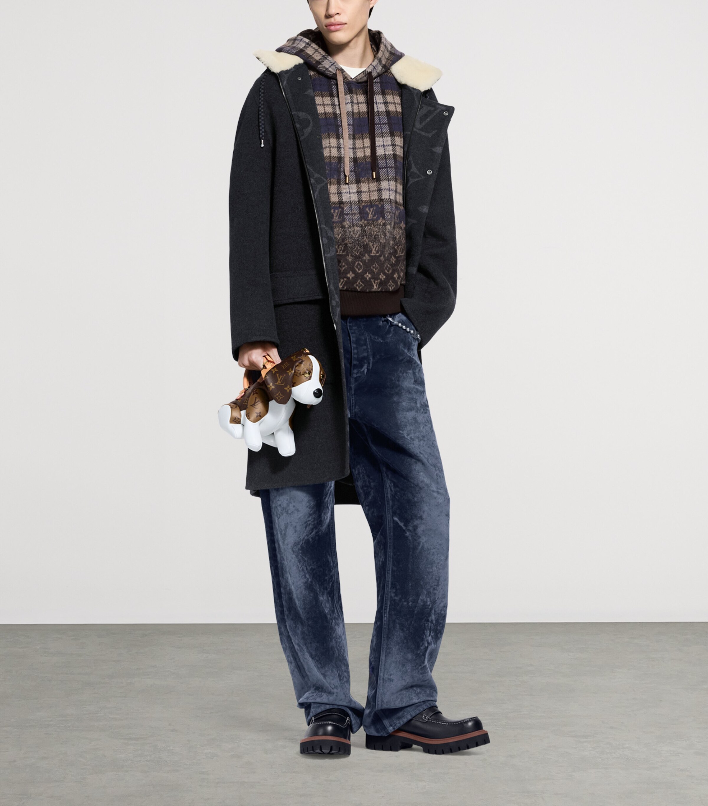 Leather Remix Loafers BLACK Image 8