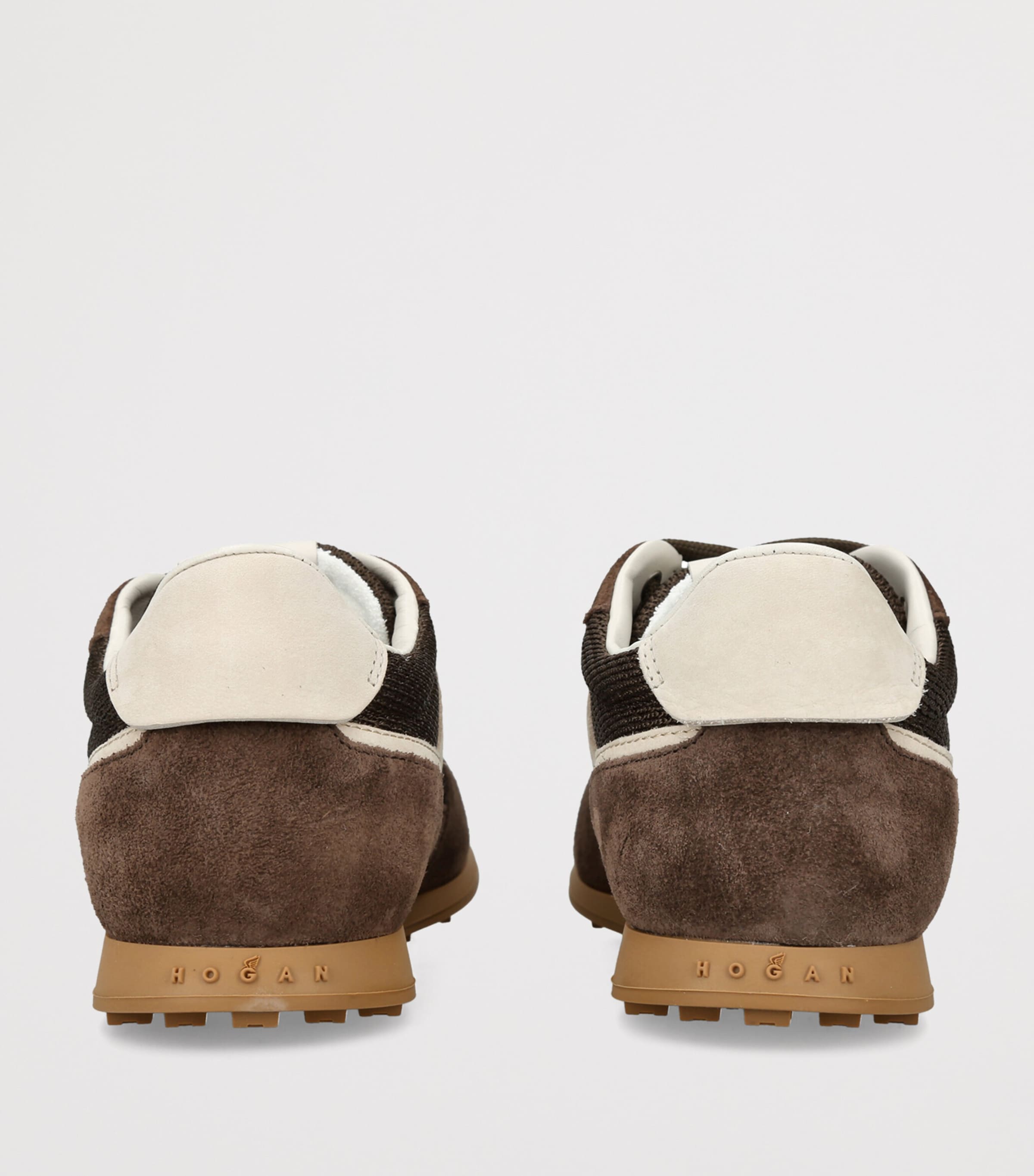 Hogan Suede H669 Allacciato Sneakers Dark Brown Image 4