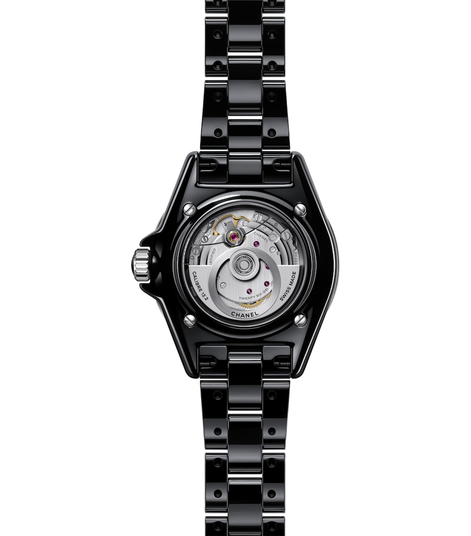 Ceramic and Steel J12 Calibre 12.2 Watch 33mm BLACK Image 3