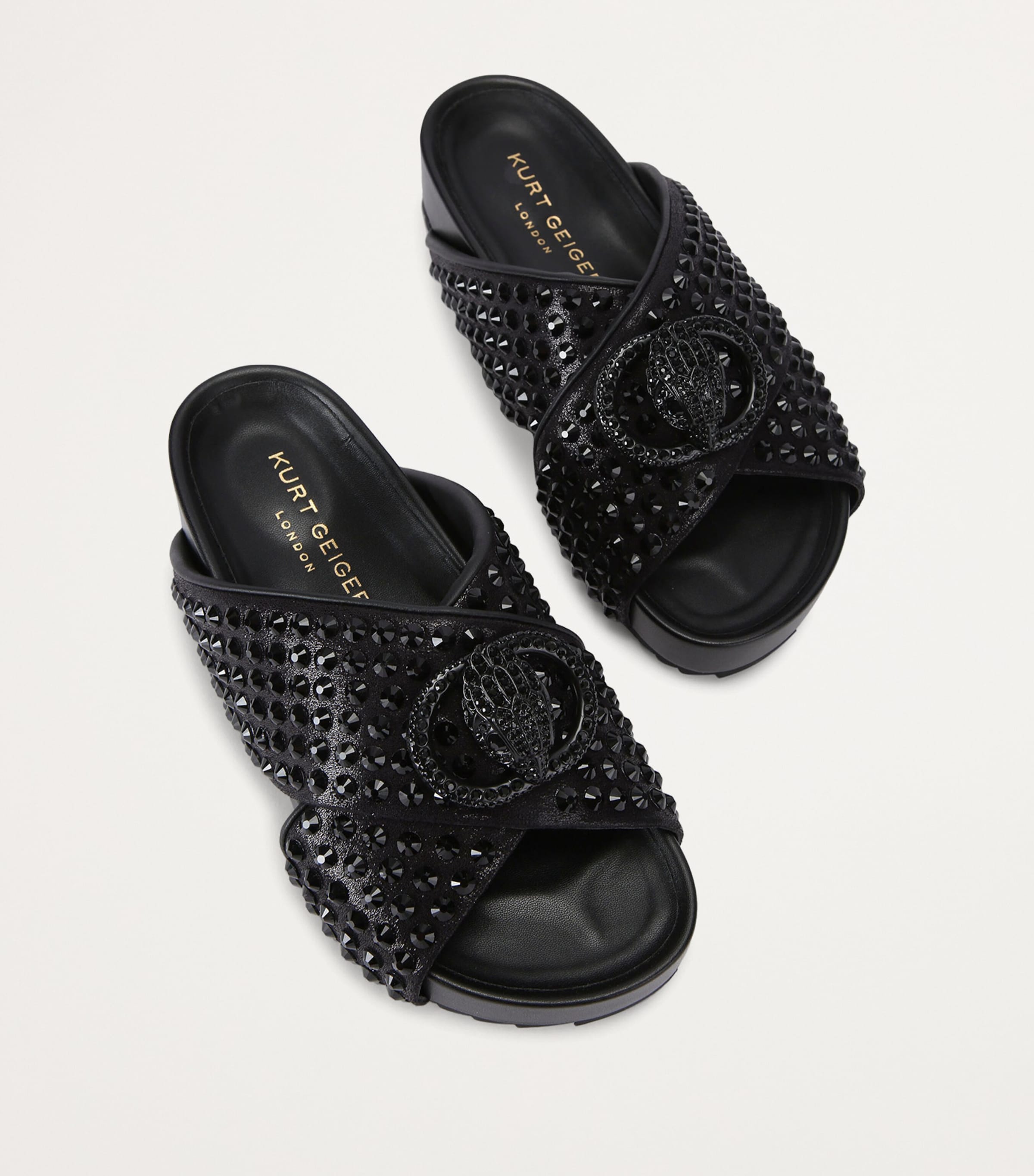 Chelsea Cross-Strap Slides BLK/OTHER Image 3