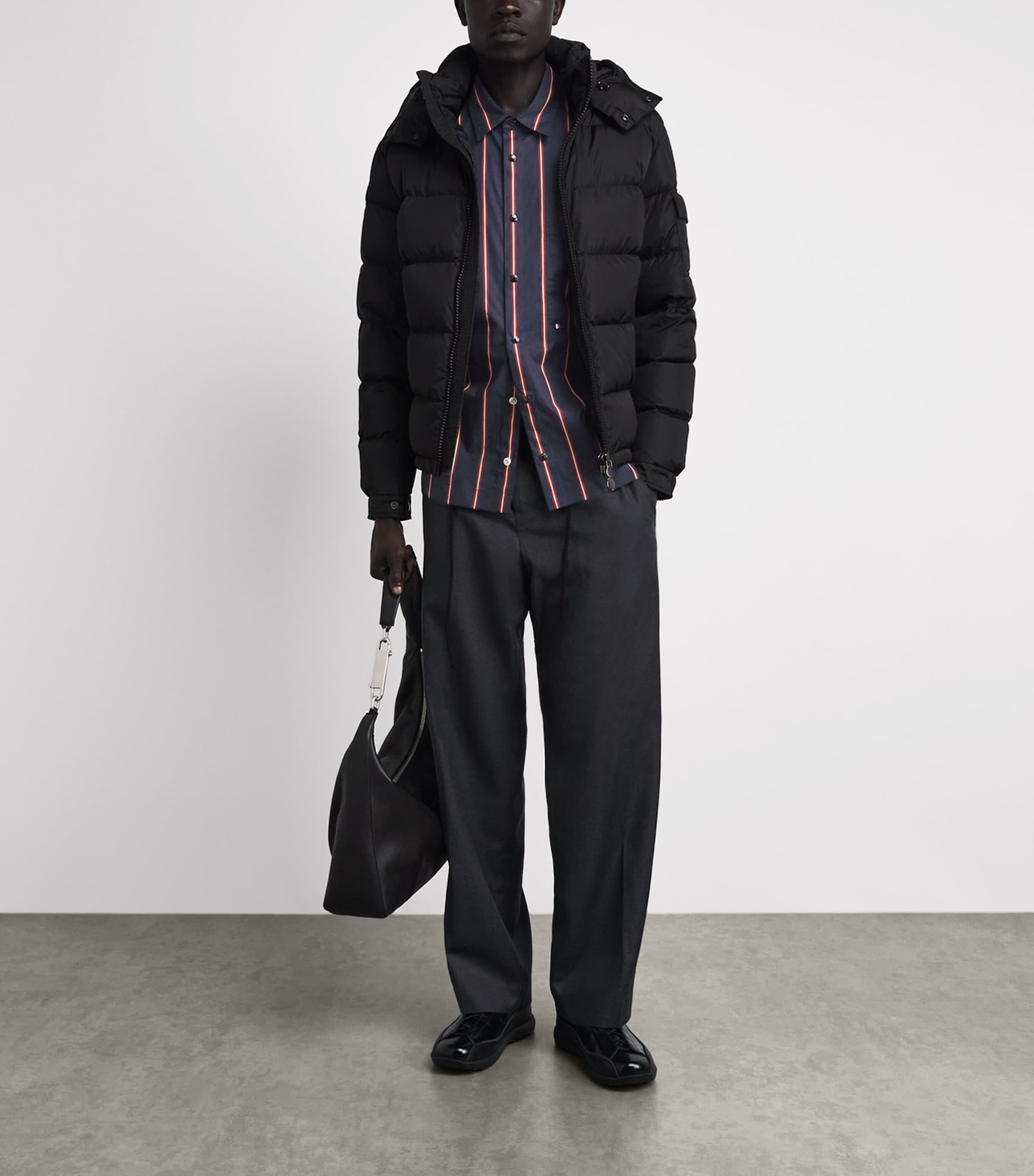 Moncler Mens Cotton Stripe Shirt Image 2