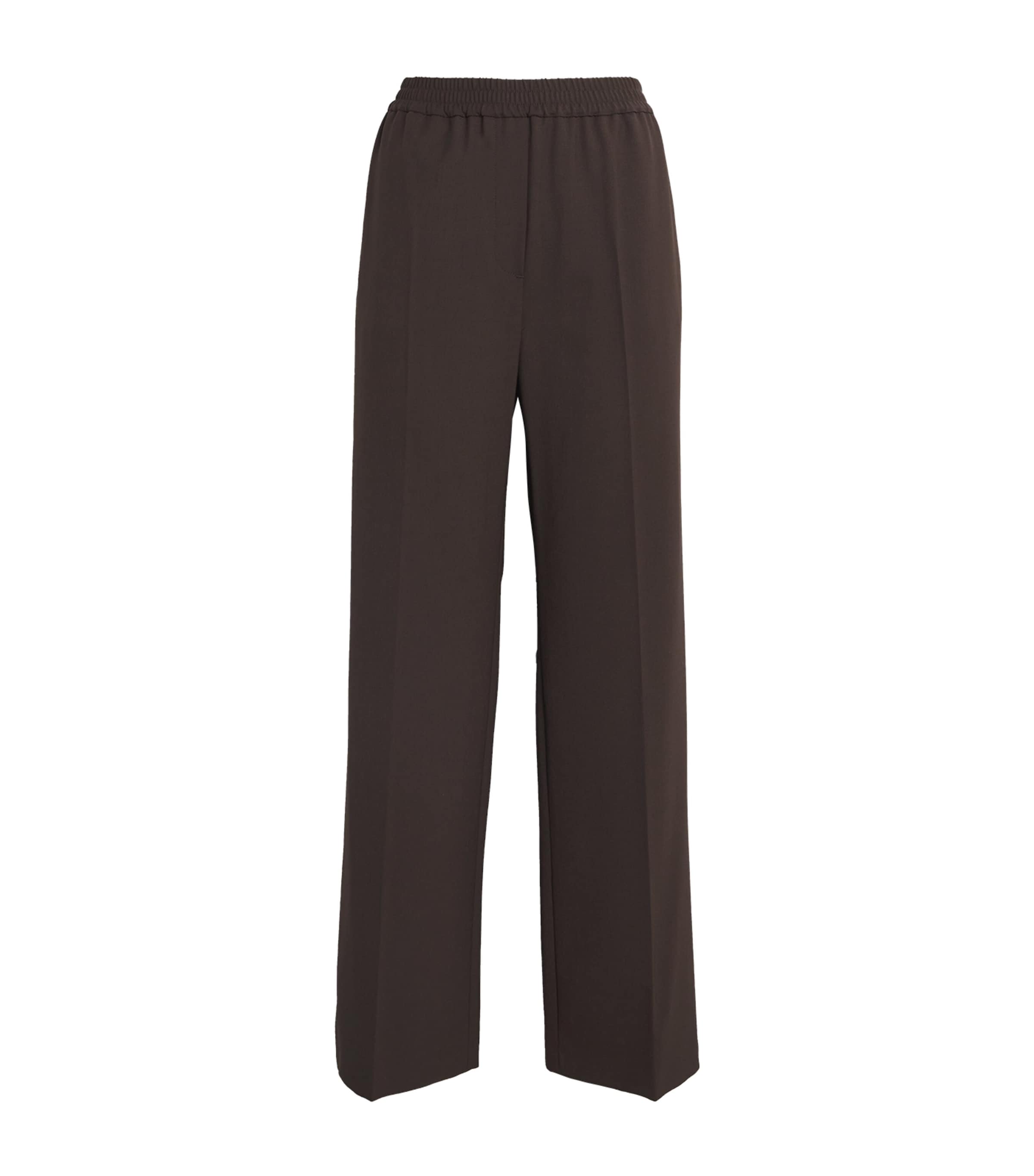 Weekend Max Mara Wide-leg Trousers In Brown