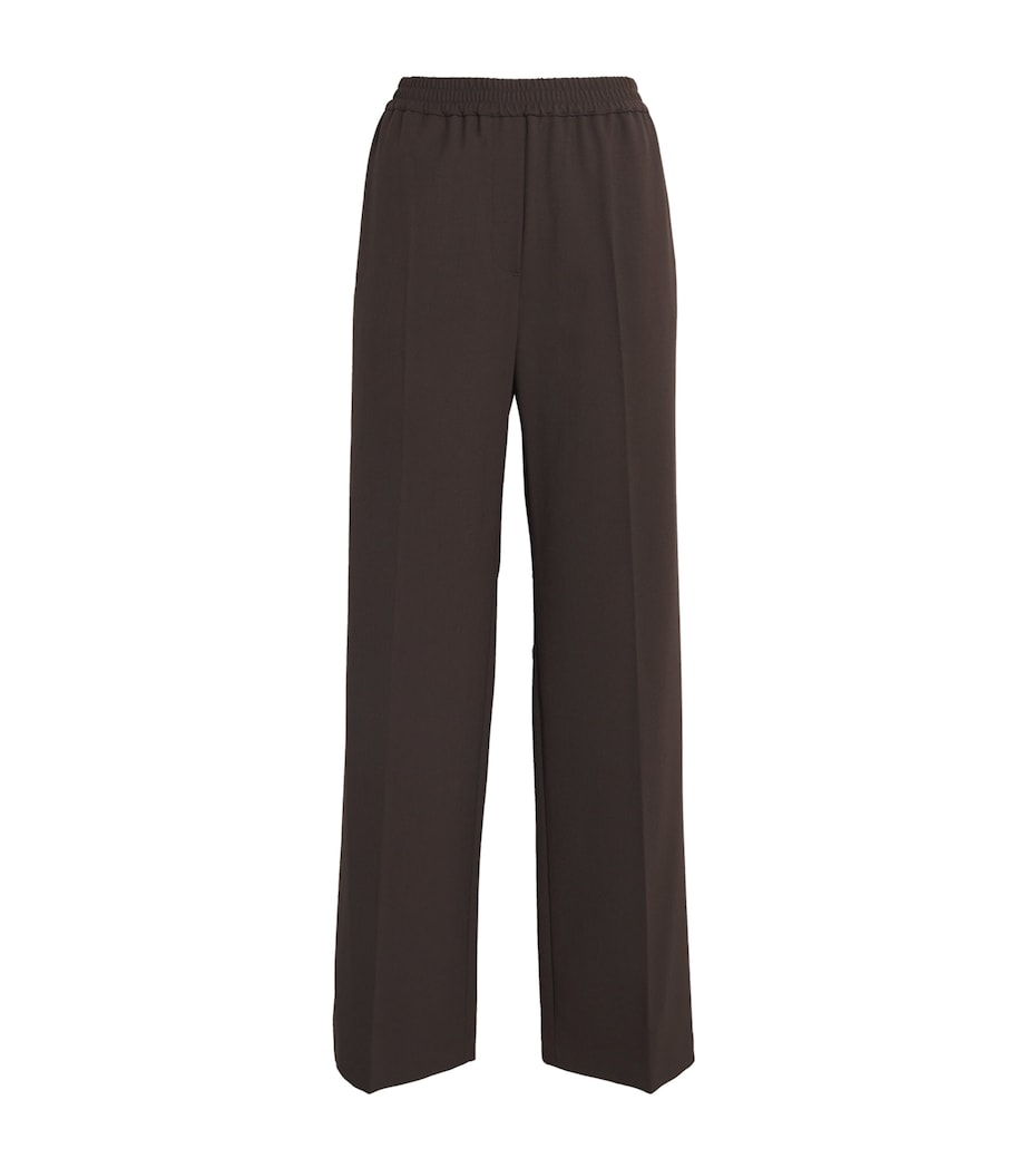 Wide-Leg Trousers CHOCOLATE Image 1