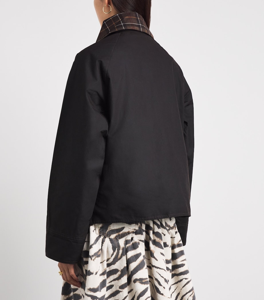 Barbour Womens Waxed Cotton Icons Spey Jacket Rustic/muted Image 5