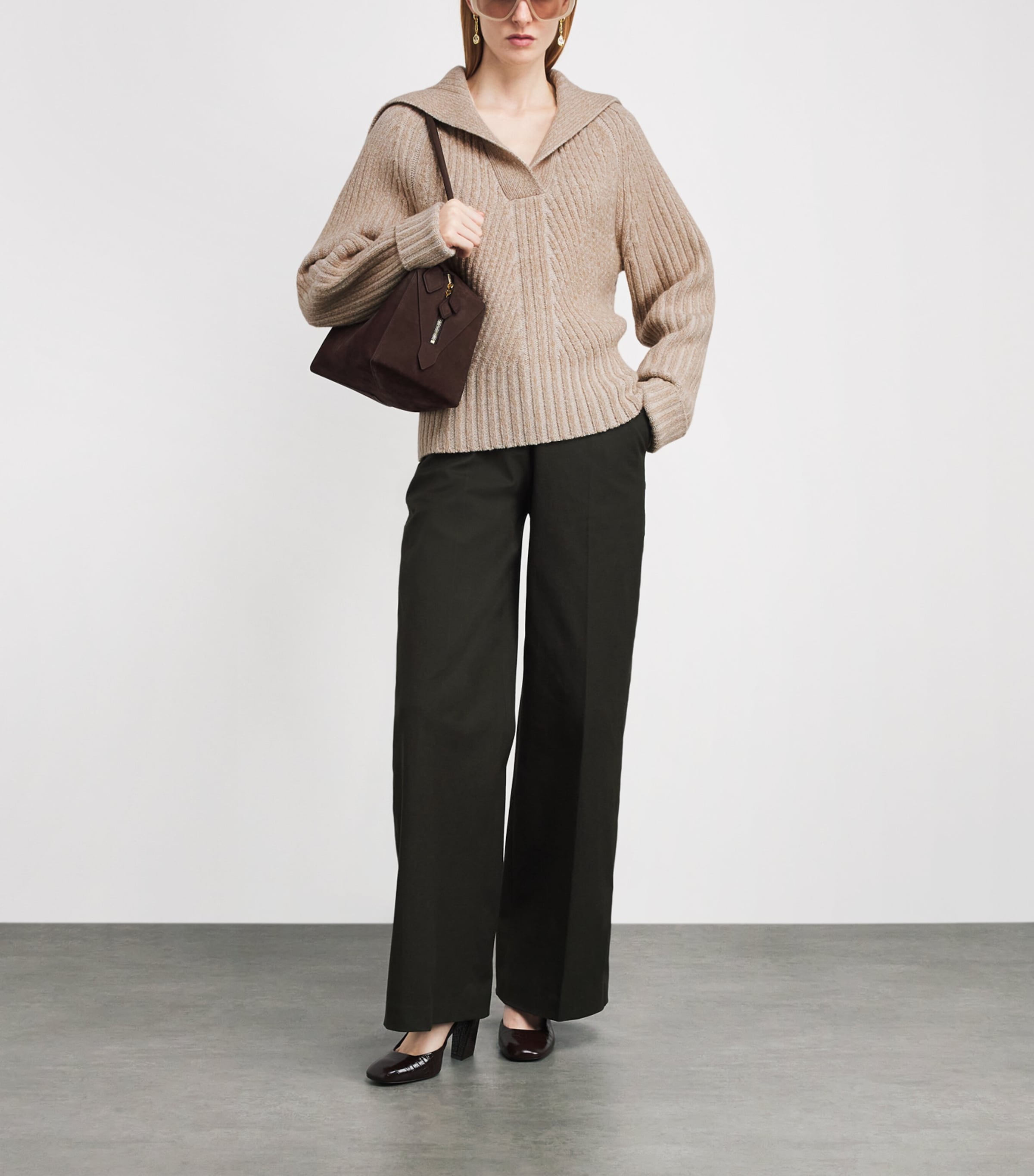 Wool-Blend Robby Sweater POWDER Image 2