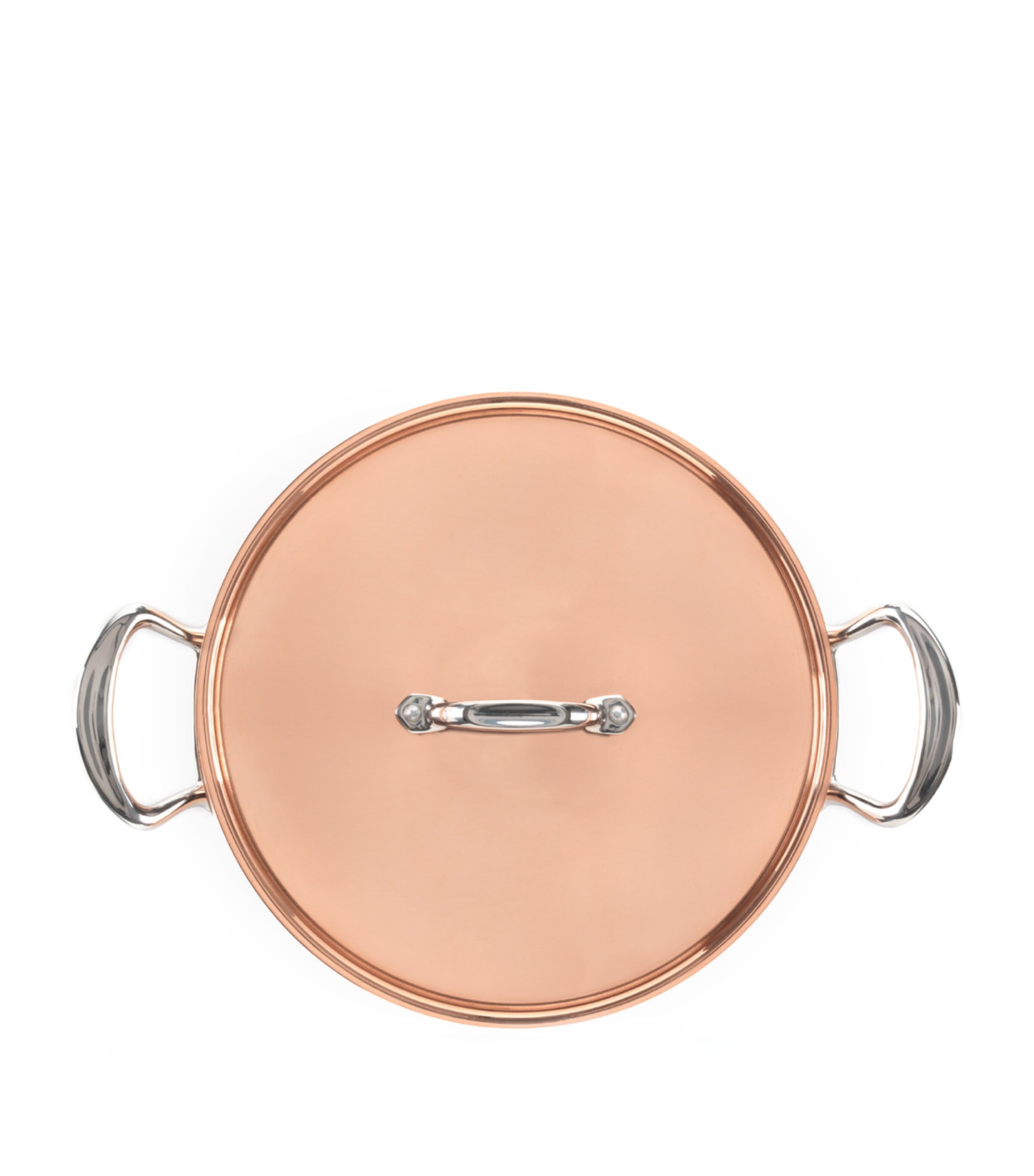 Copper Clad Saucepan with Lid (26cm) COPPER Image 2