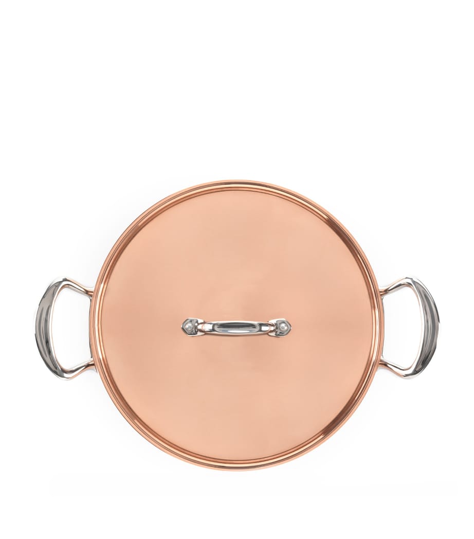 Copper Clad Saucepan with Lid (26cm) COPPER Image 2