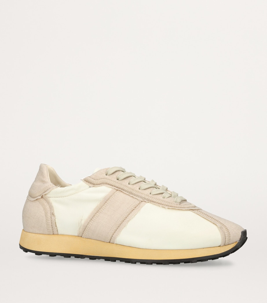 The Row Moveo Mica Low-Top Sneakers Beige Comb Image 3