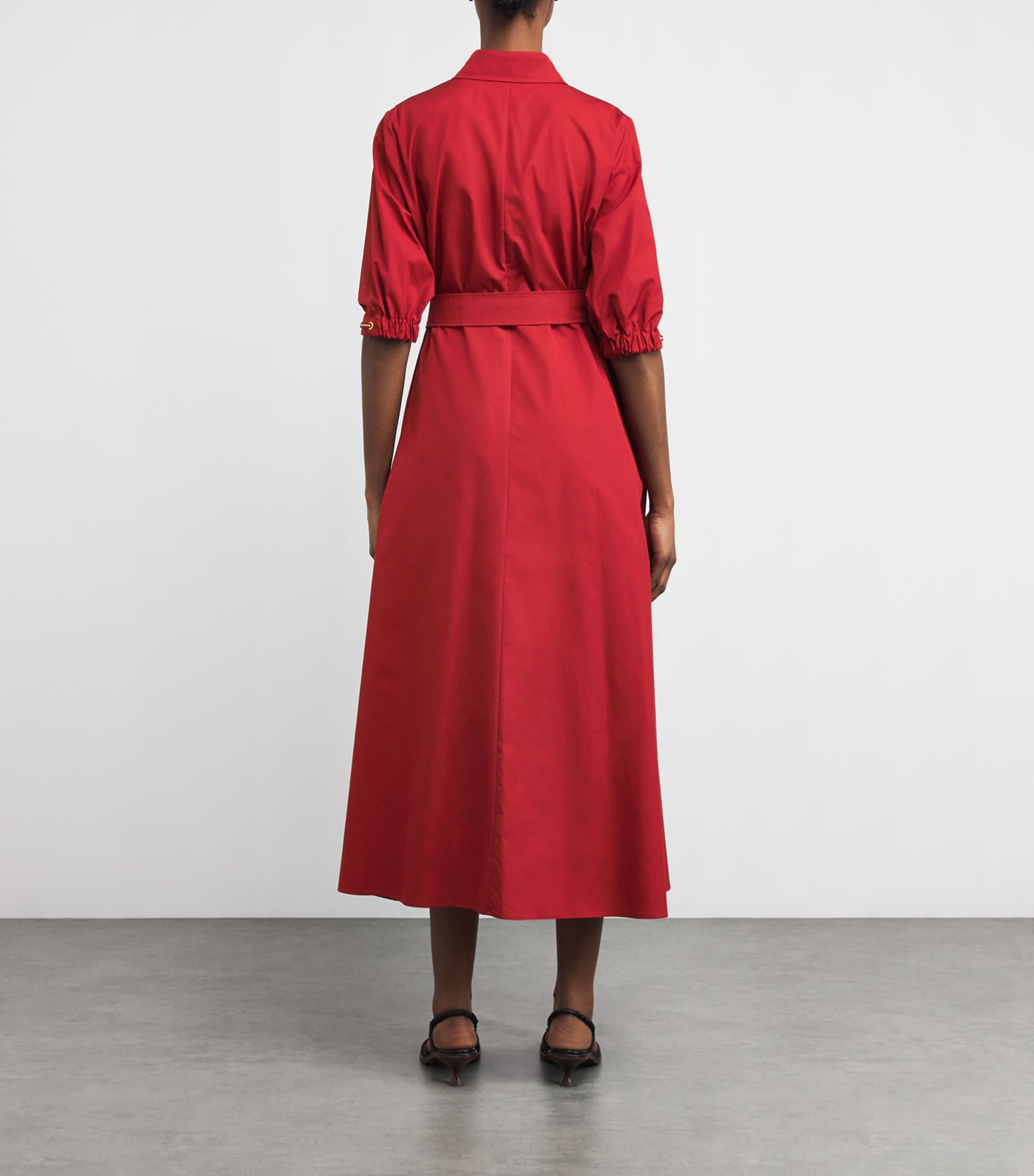 MAX MARA ワンピース 25 Sella cotton-blend shirt dress1035646 9221075106002-d-alice.jpg