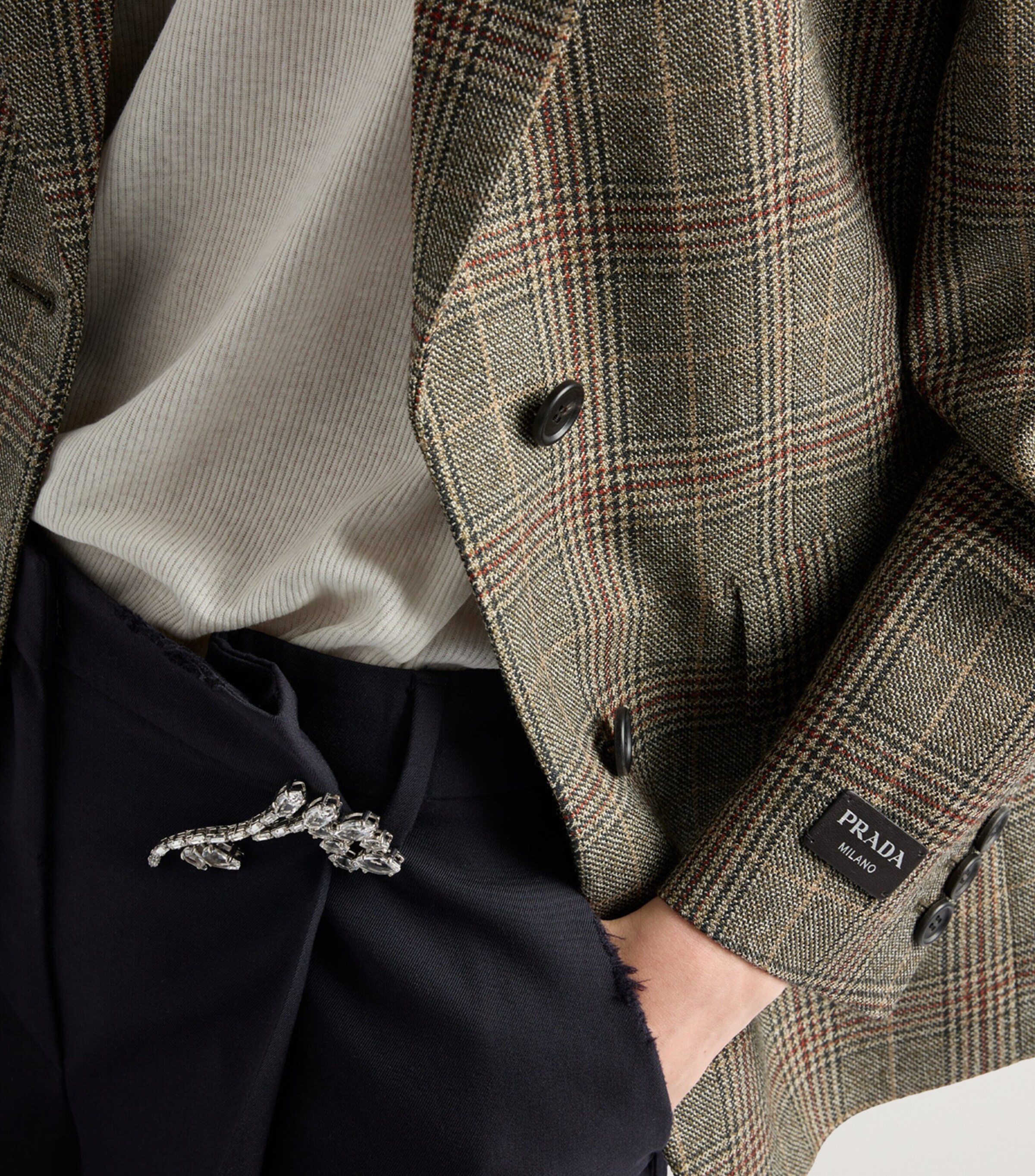 Wool Tailored Trousers F0008 Image 6