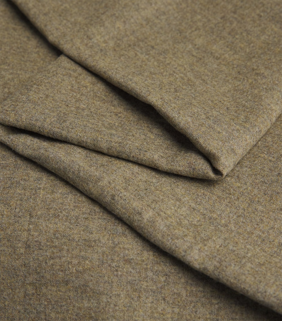 Cashmere-Wool Wide-Leg Trousers GRNSND Image 5