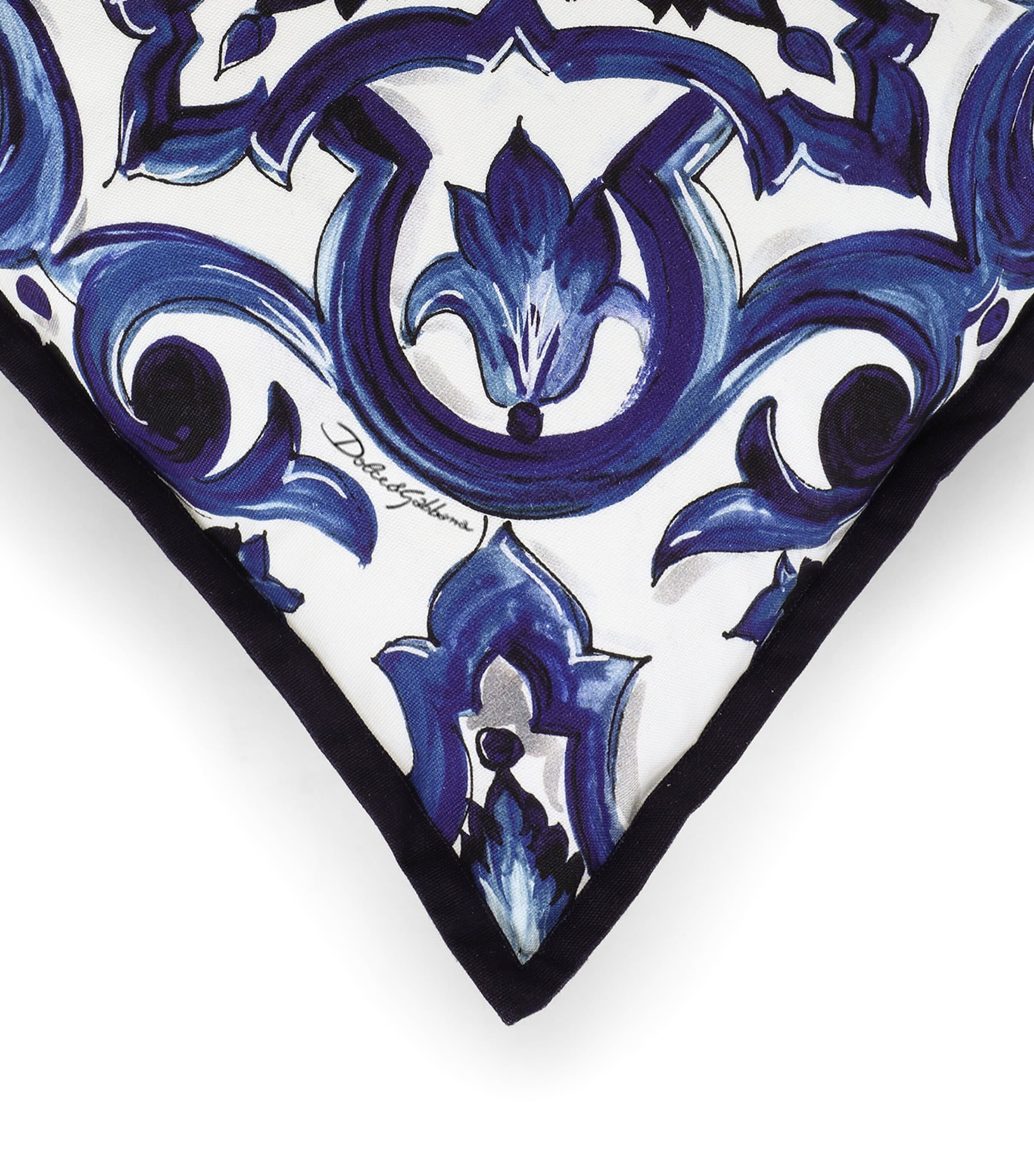 Dolce&Gabbana Casa Blu Mediterraneo Cushion (45cm x 45cm) Maiolica Blu M Image 2