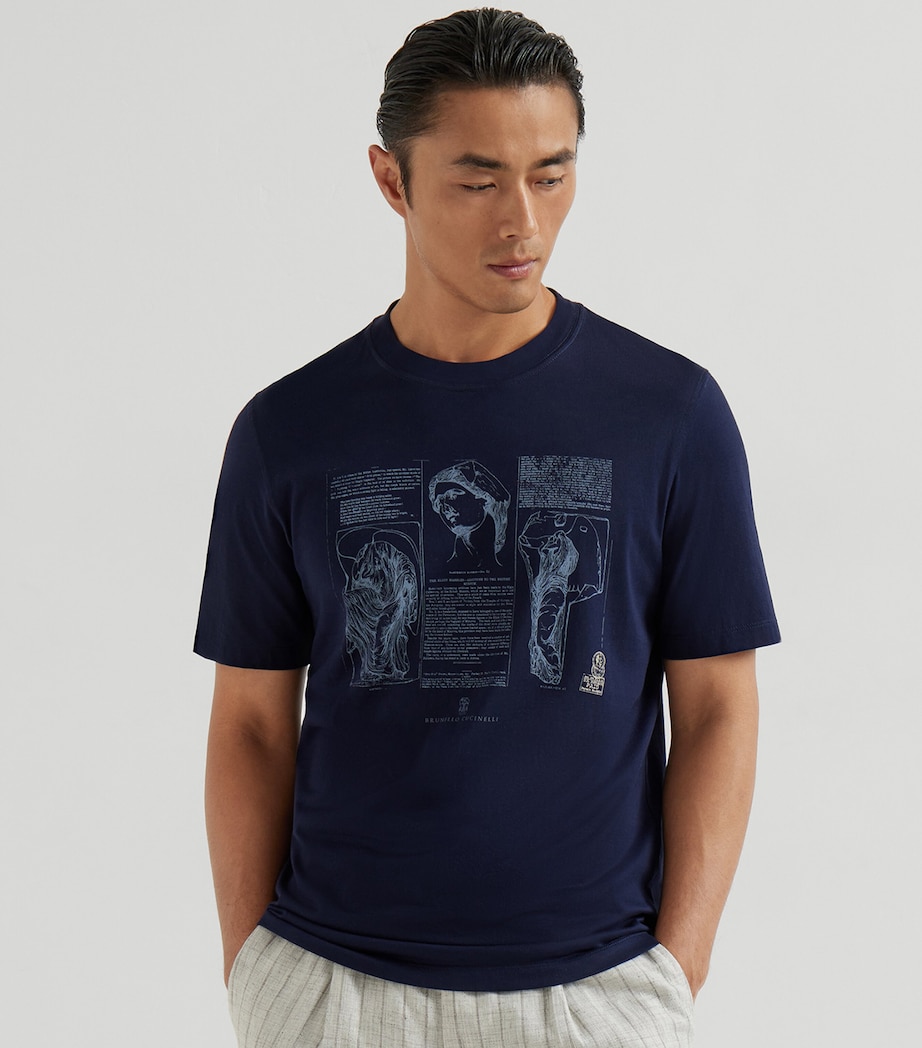Cotton Elgin Marbles T-Shirt CLI32 Image 3