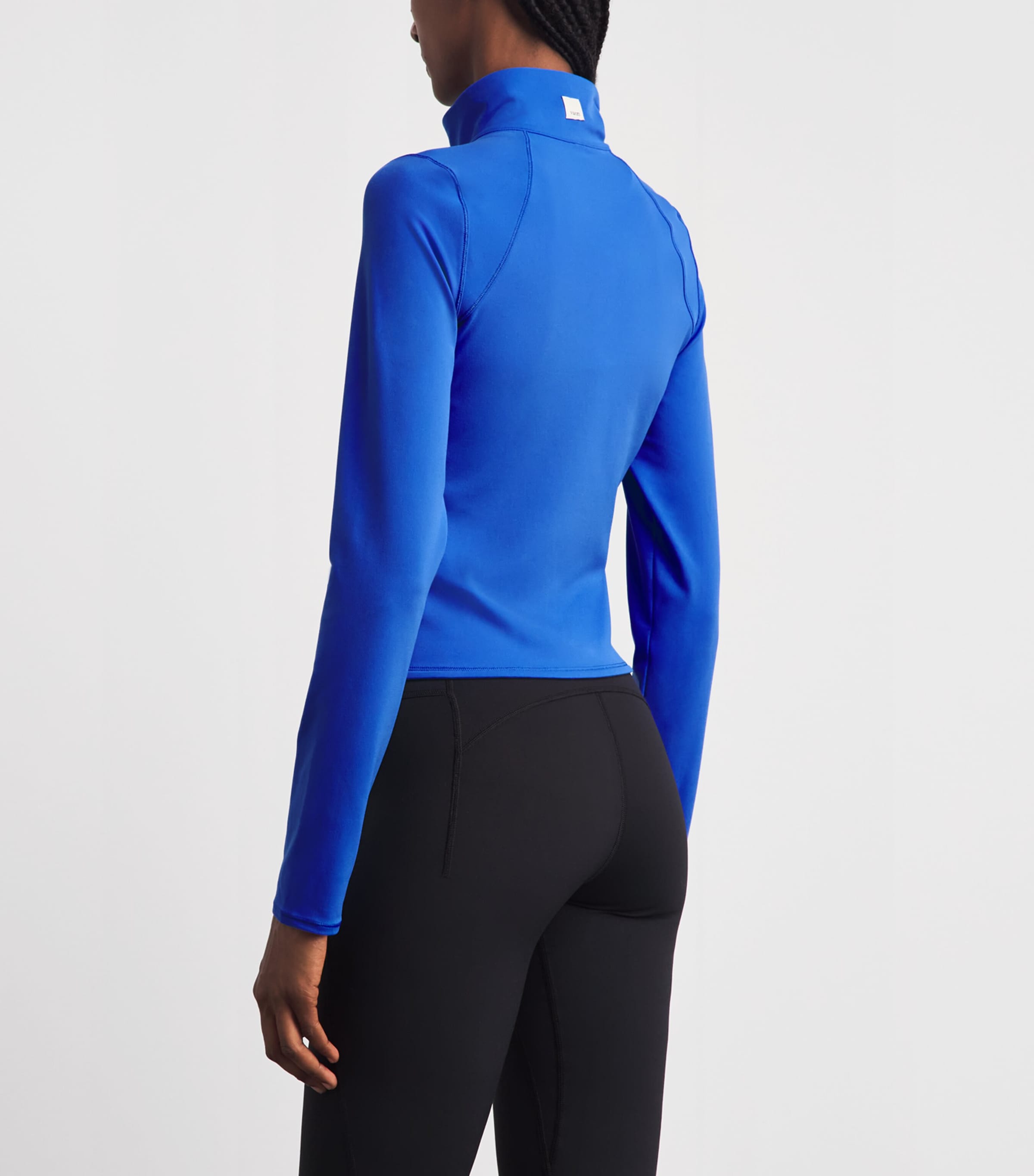 VUORI Womens AllTheFeels Zip-Up Top Electric Blue Image 5