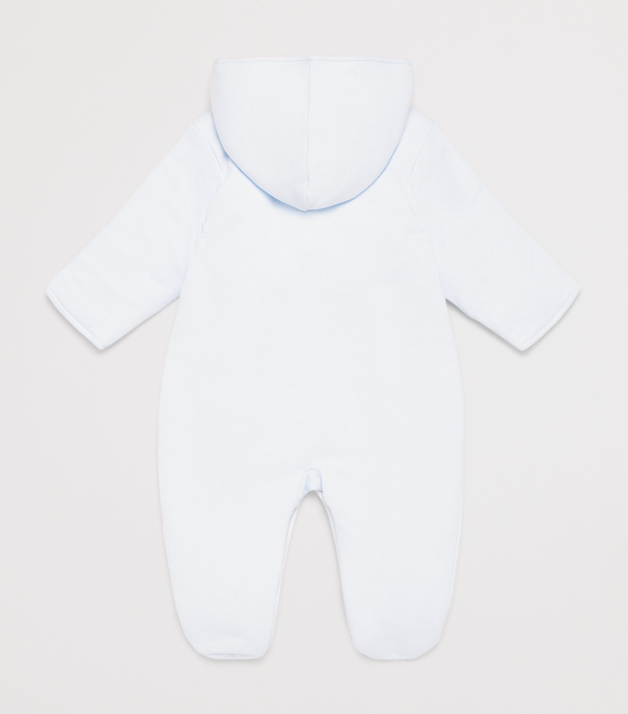 Kissy Kissy Jacquard All-In-One (0-9 Months) Light Blue Image 2