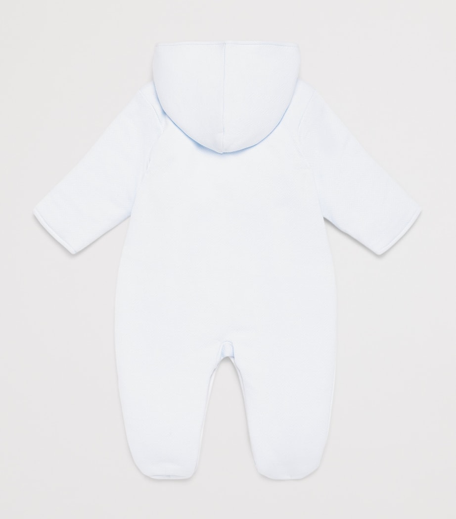 Kissy Kissy Jacquard All-In-One (0-9 Months) Light Blue Image 2