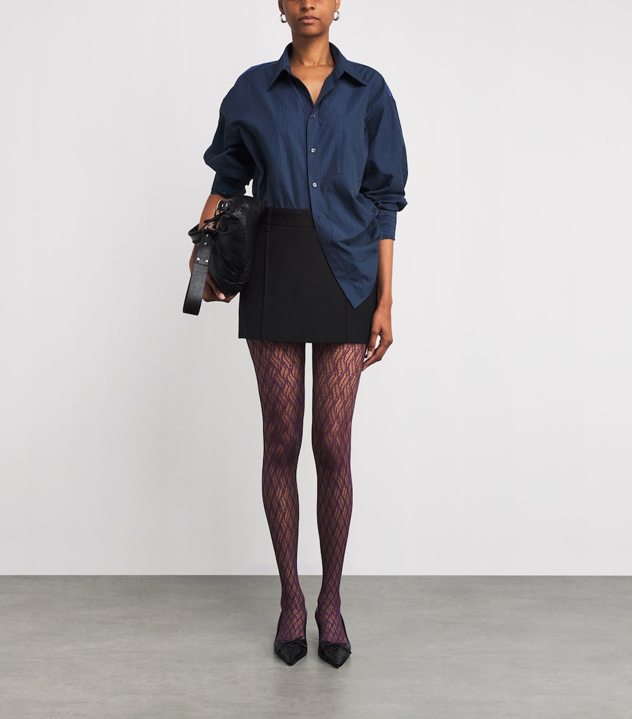 Fluid Fusion Net Tights 8761 WINEBERRY Image 2