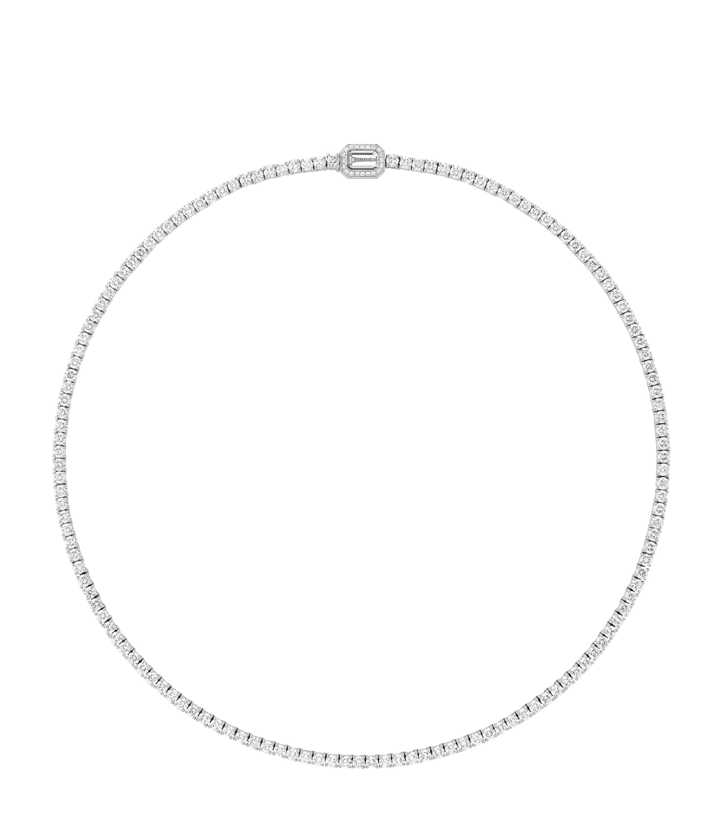 Boucheron White Gold And Diamond Rivière Vendôme Necklace In Gold